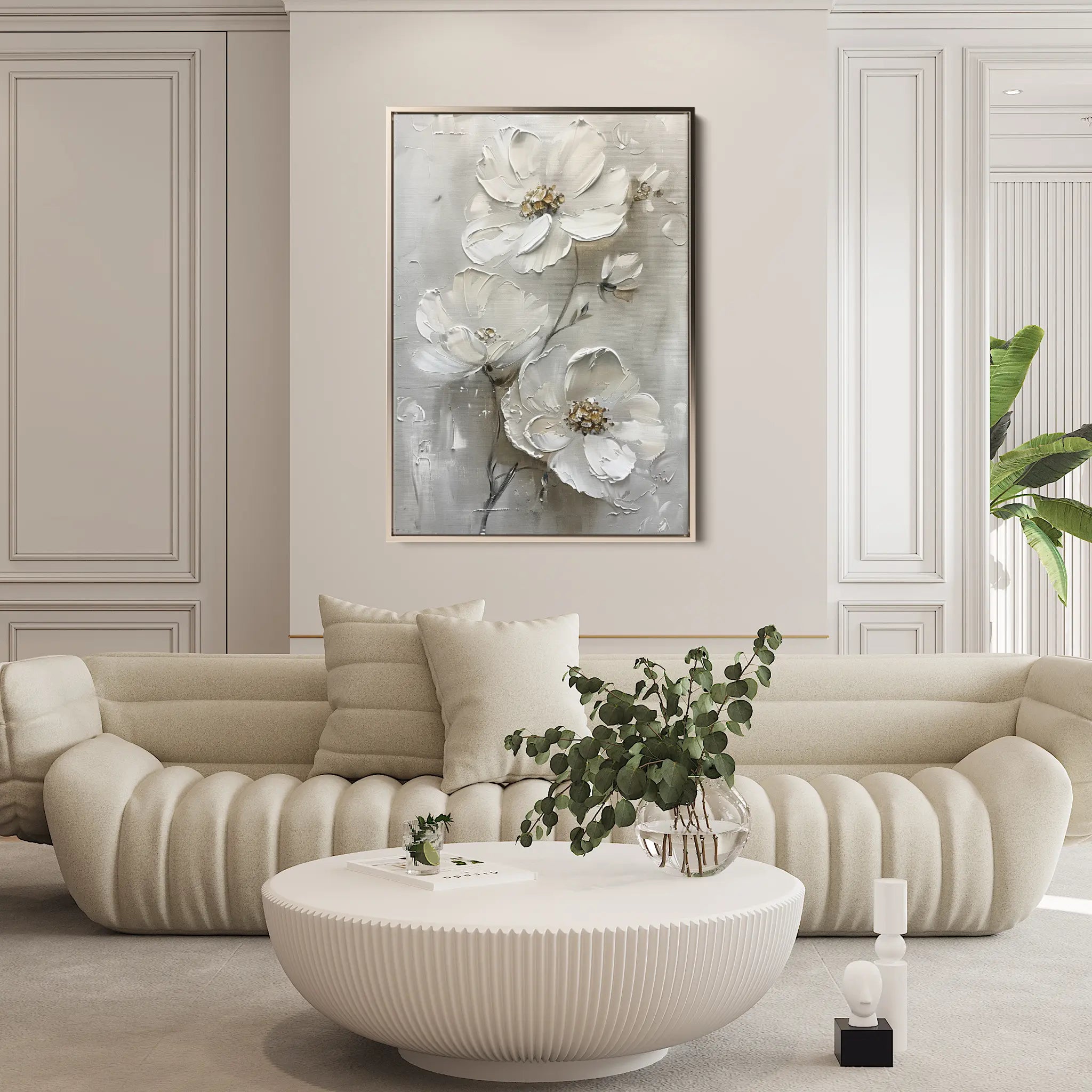 Floral Canvas Wall Art WAD715-F 90 x 60 cm / Stretched on hidden frame