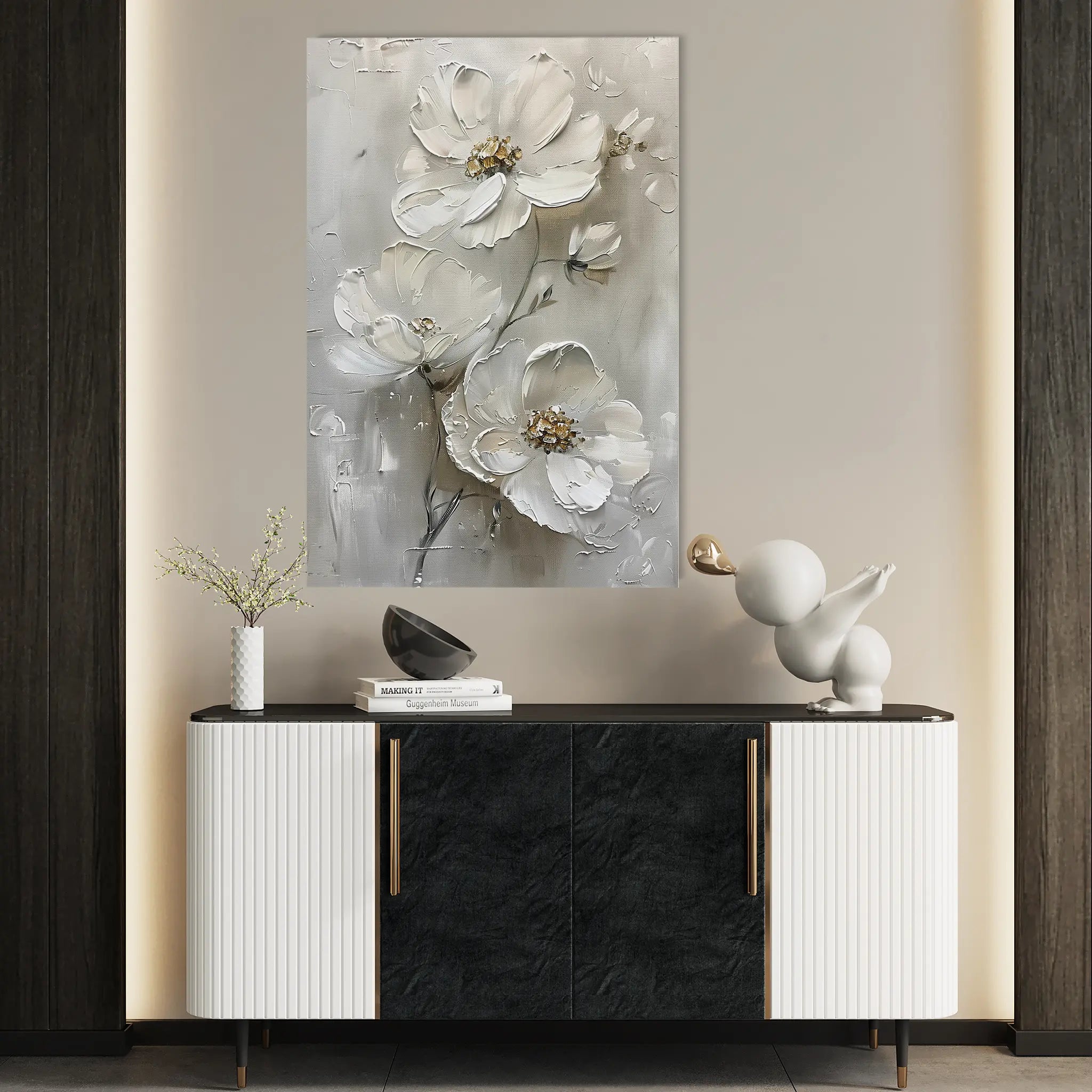 Floral Canvas Wall Art WAD715-F 90 x 60 cm / Stretched on hidden frame