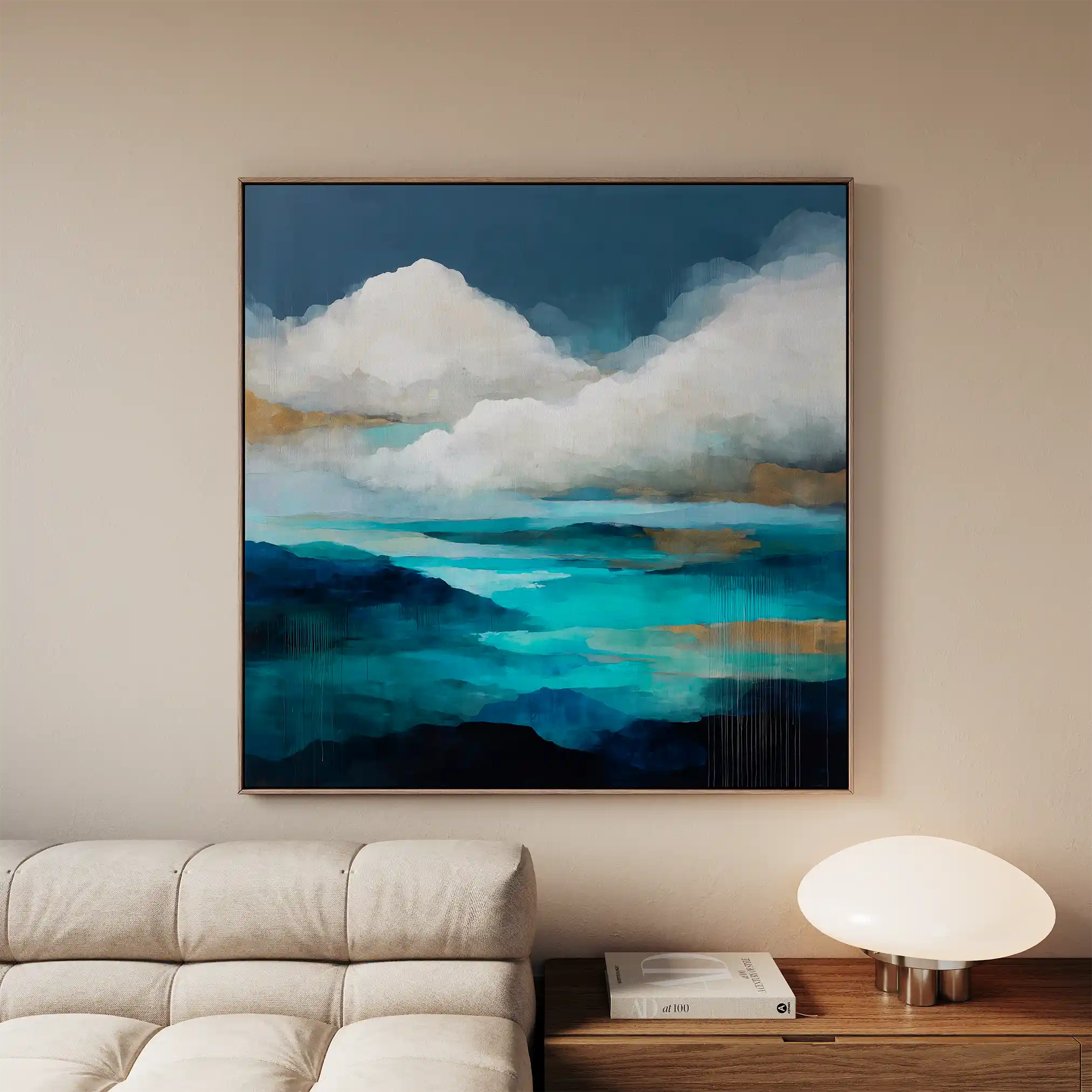 Abstract 716 Canvas Art 60 x 60 cm / Stretched on hidden frame