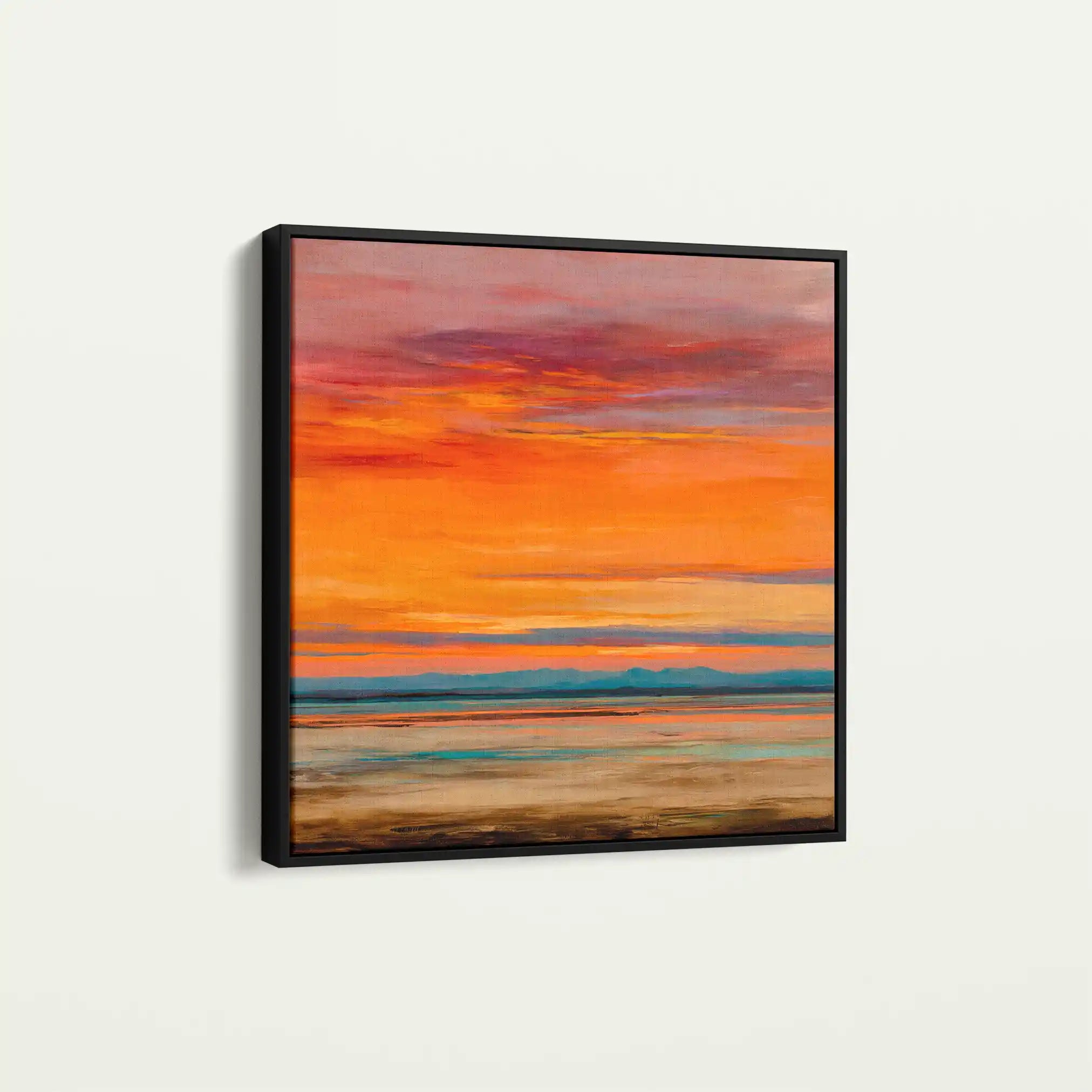 Abstract Canvas Wall Art WAD717-A 80 x 80 cm / Stretched on hidden frame