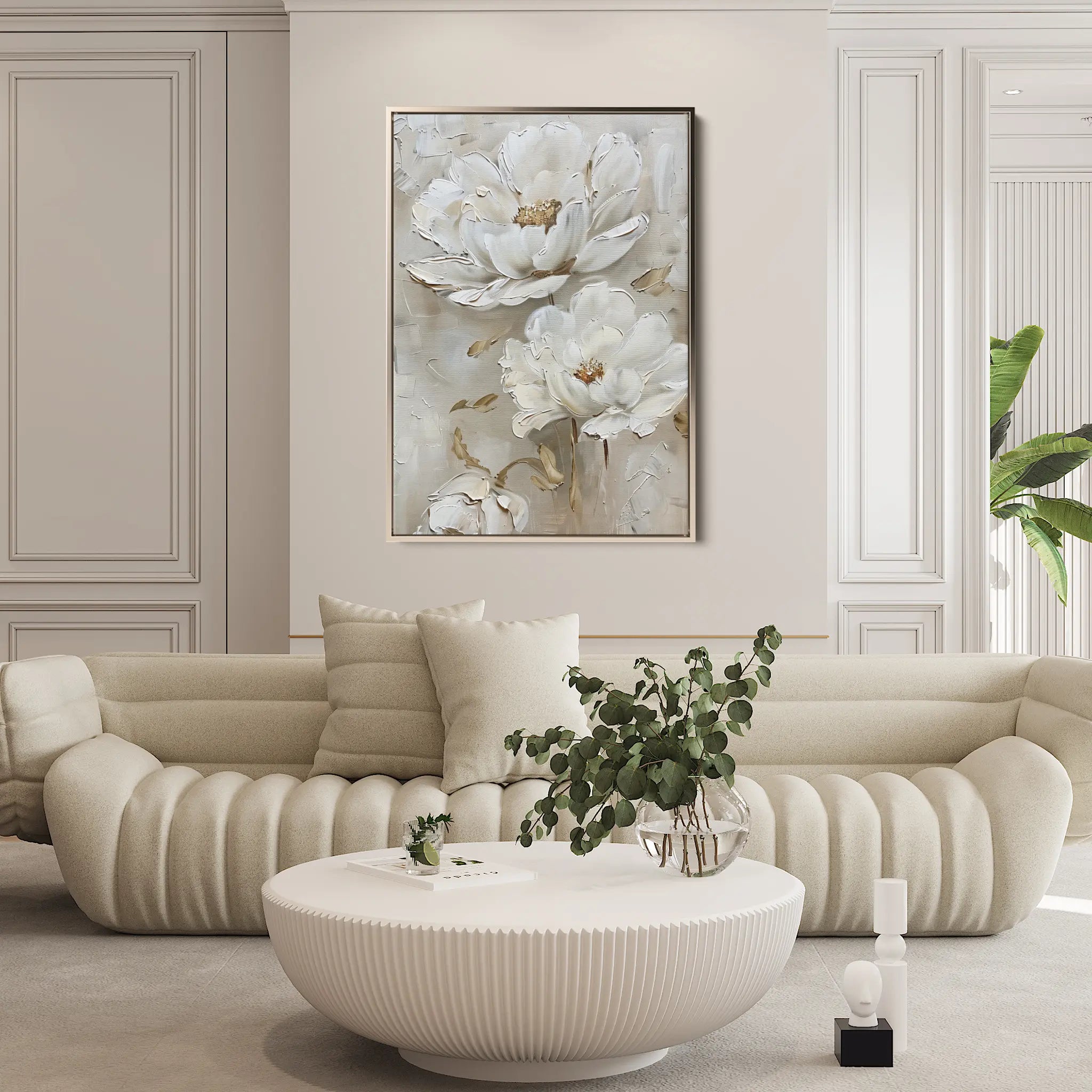 Floral Canvas Wall Art WAD717-F 90 x 60 cm / Stretched on hidden frame