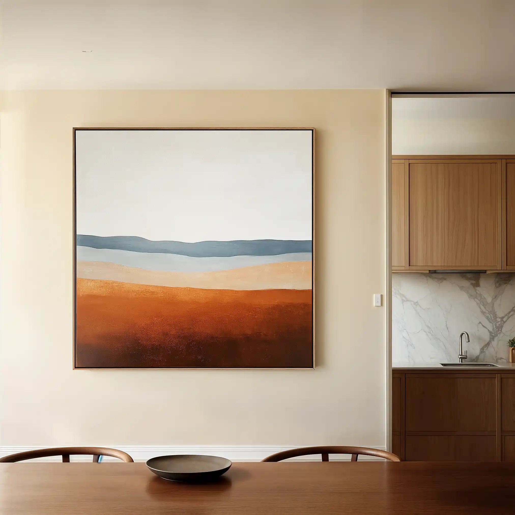 Abstract Canvas Wall Art WAD718-A 80 x 80 cm / Stretched on hidden frame