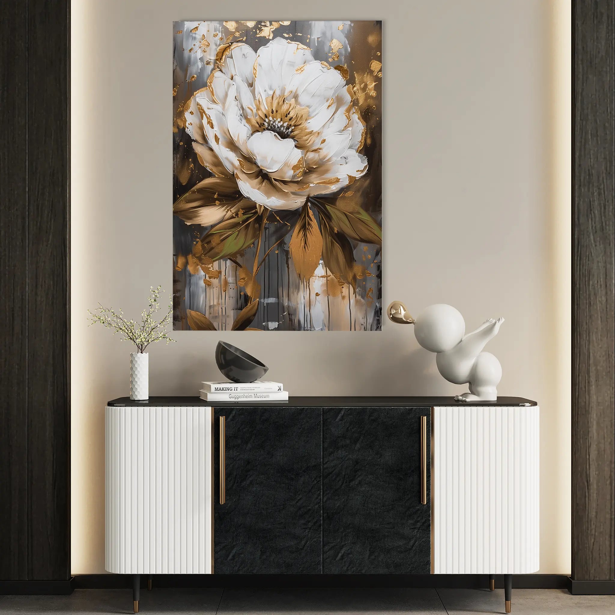 Floral Canvas Wall Art WAD718-F 90 x 60 cm / Stretched on hidden frame