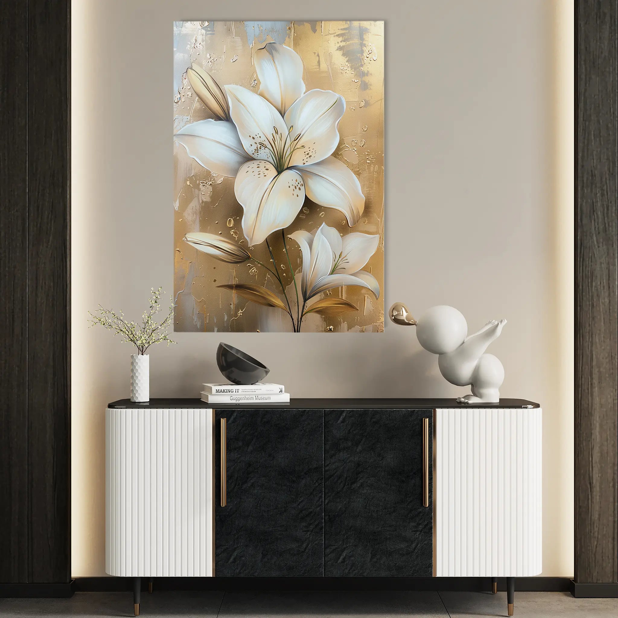 Floral Canvas Wall Art WAD719-F 90 x 60 cm / Stretched on hidden frame