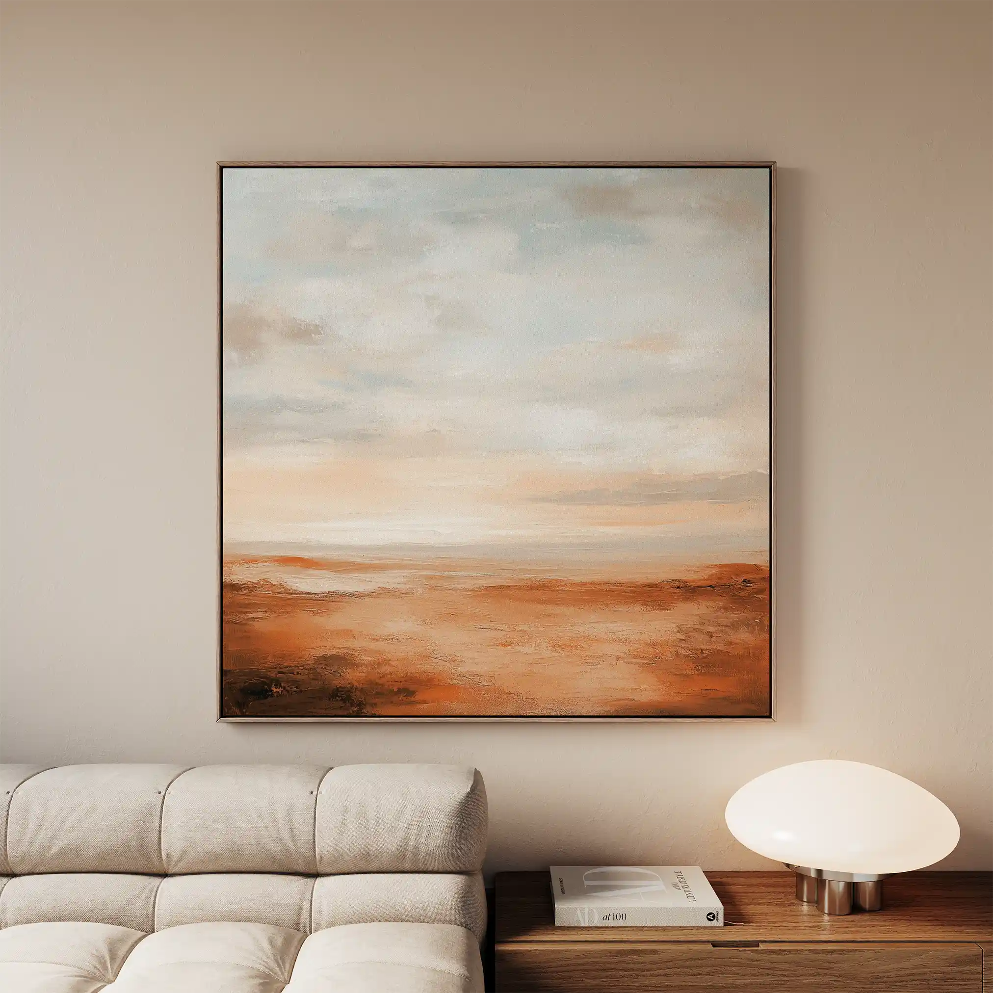 Abstract Canvas Wall Art WAD720-A 80 x 80 cm / Stretched on hidden frame