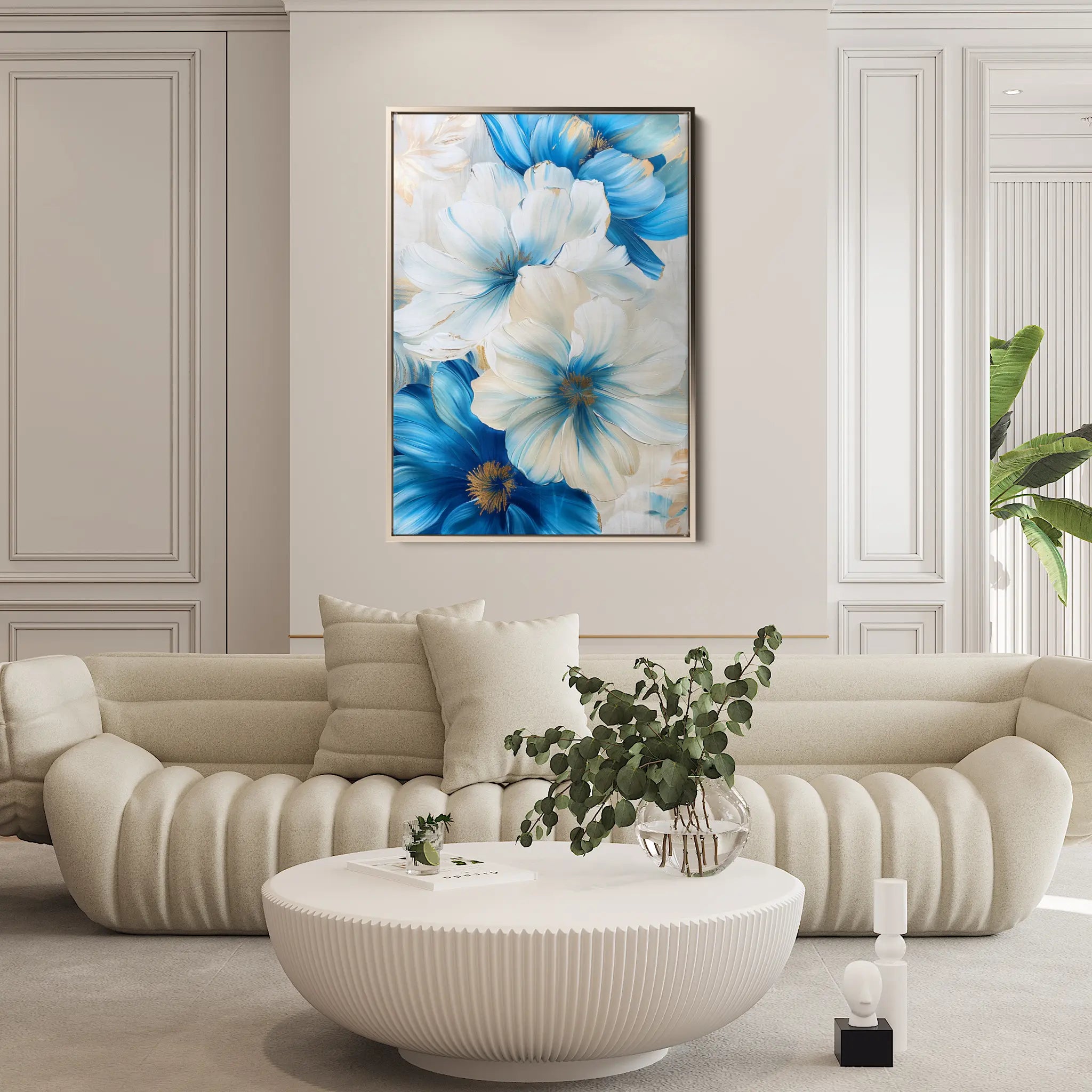 Floral Canvas Wall Art WAD720-F 90 x 60 cm / Stretched on hidden frame