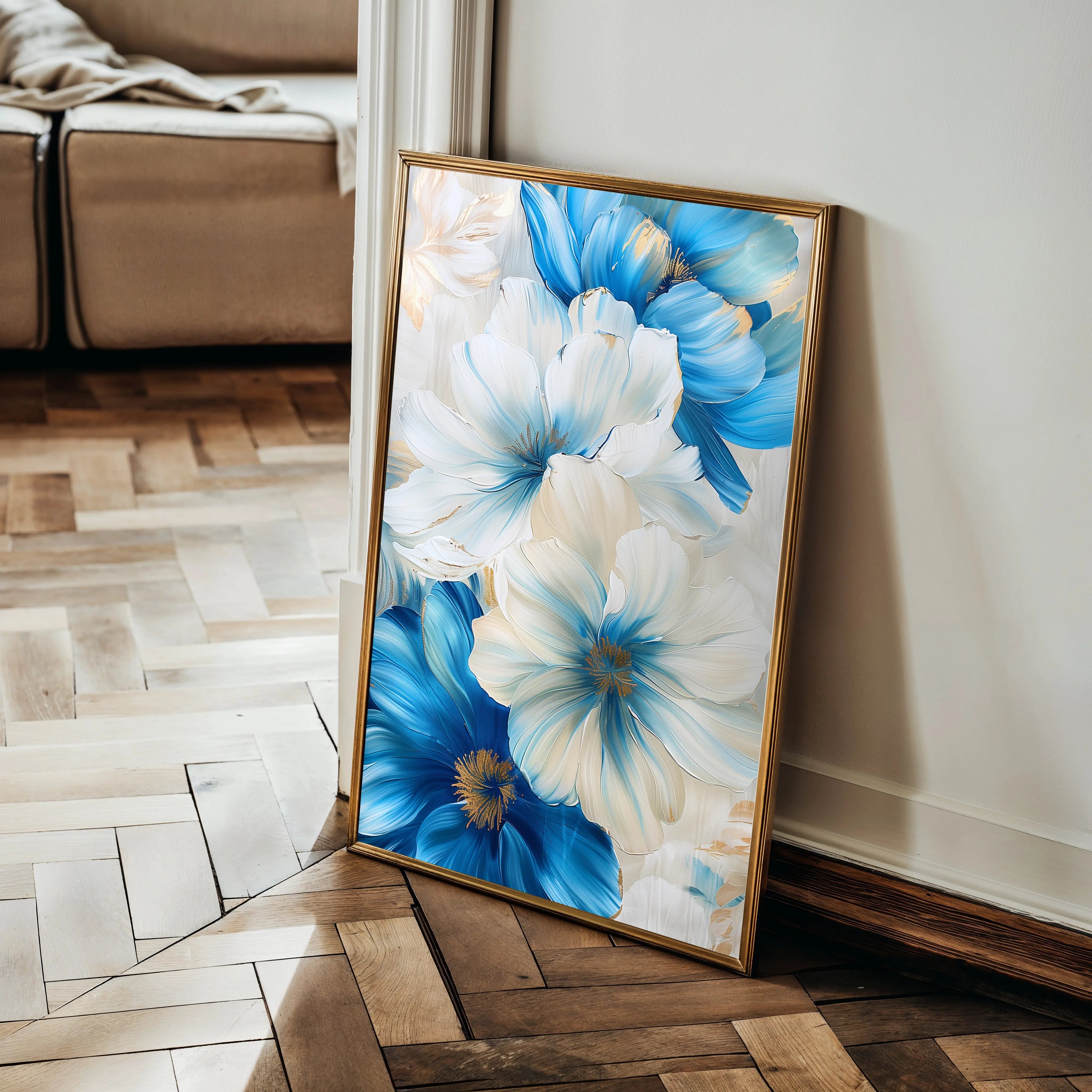 Floral Canvas Wall Art WAD720-F 90 x 60 cm / Stretched on hidden frame