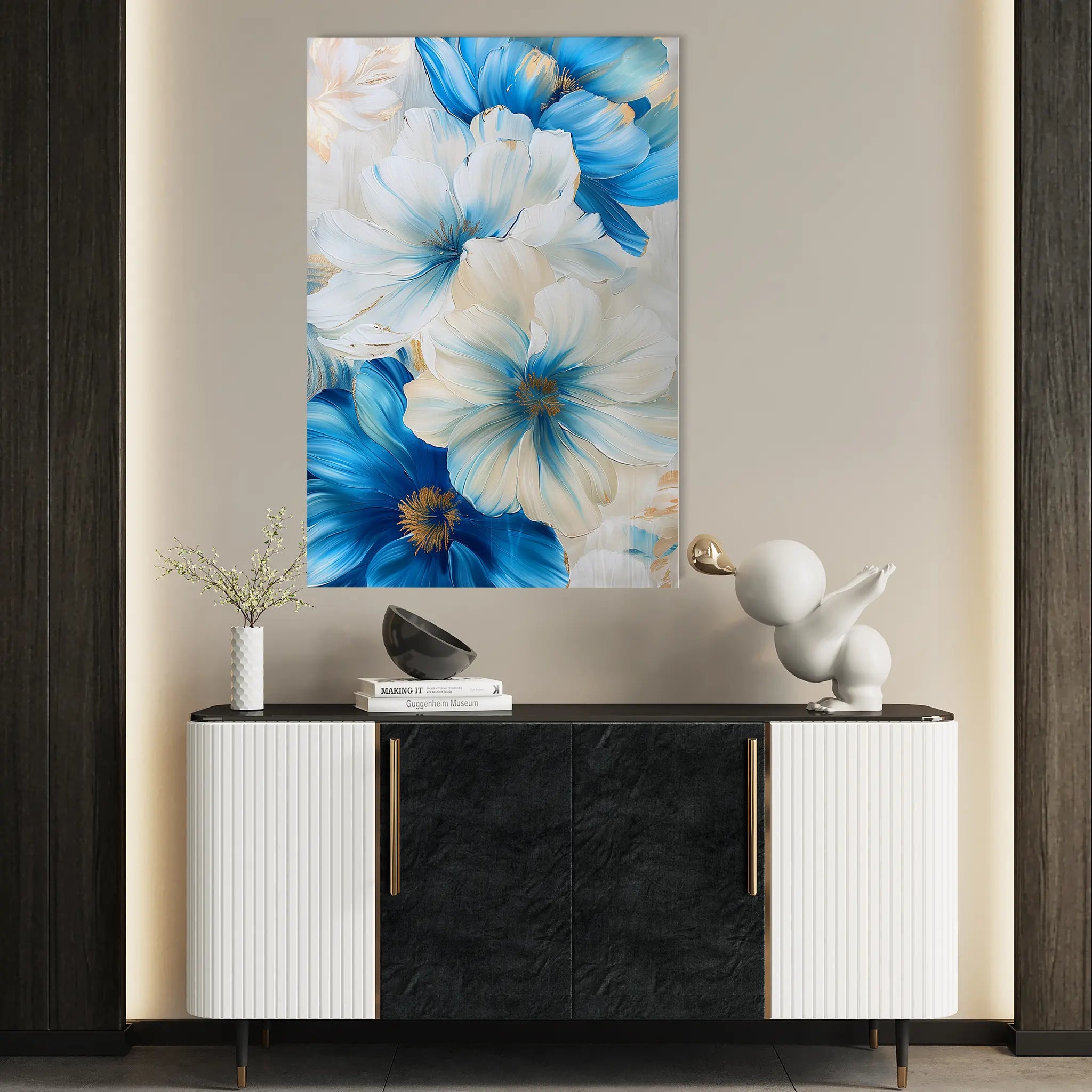 Floral Canvas Wall Art WAD720-F 90 x 60 cm / Stretched on hidden frame