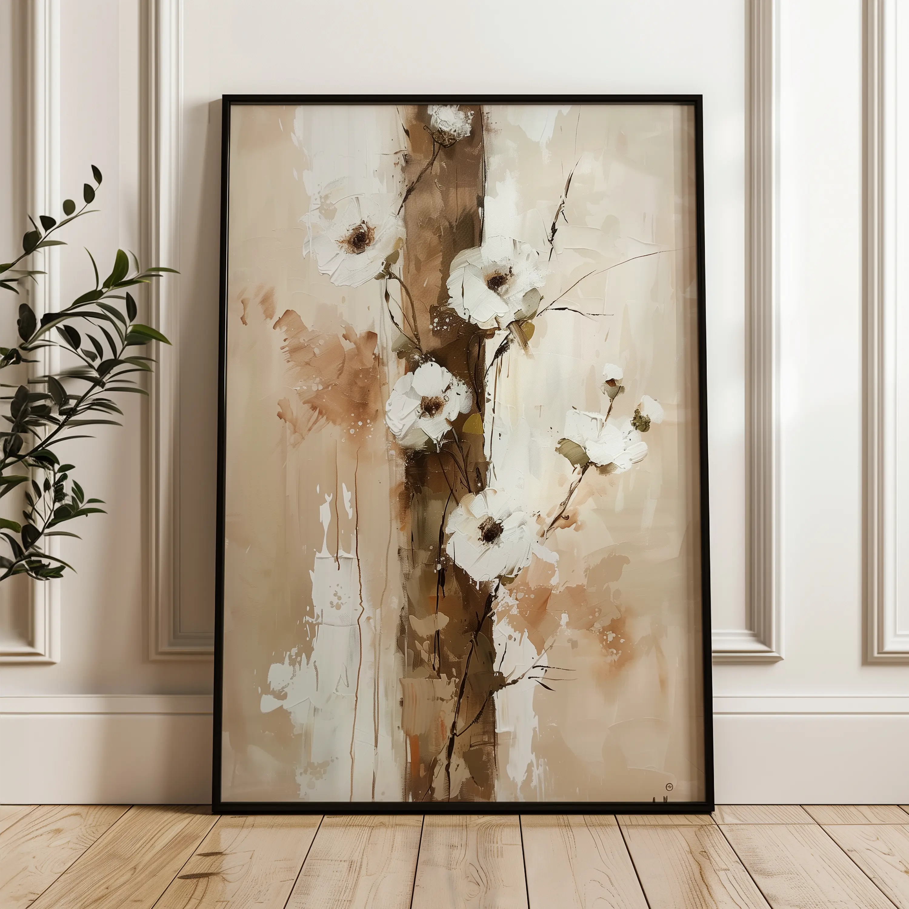 Floral Canvas Wall Art WAD721-F 90 x 60 cm / Stretched on hidden frame