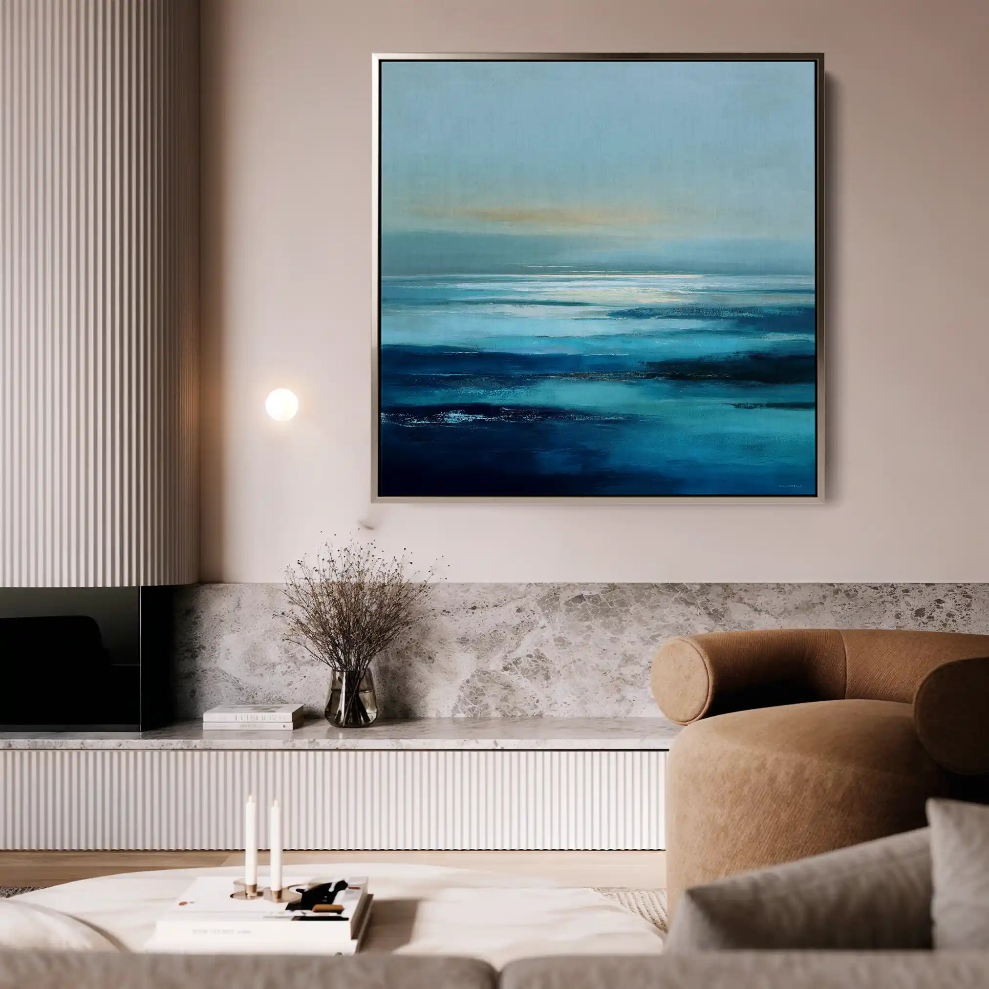 Abstract 722 Canvas Art 60 x 60 cm / Stretched on hidden frame