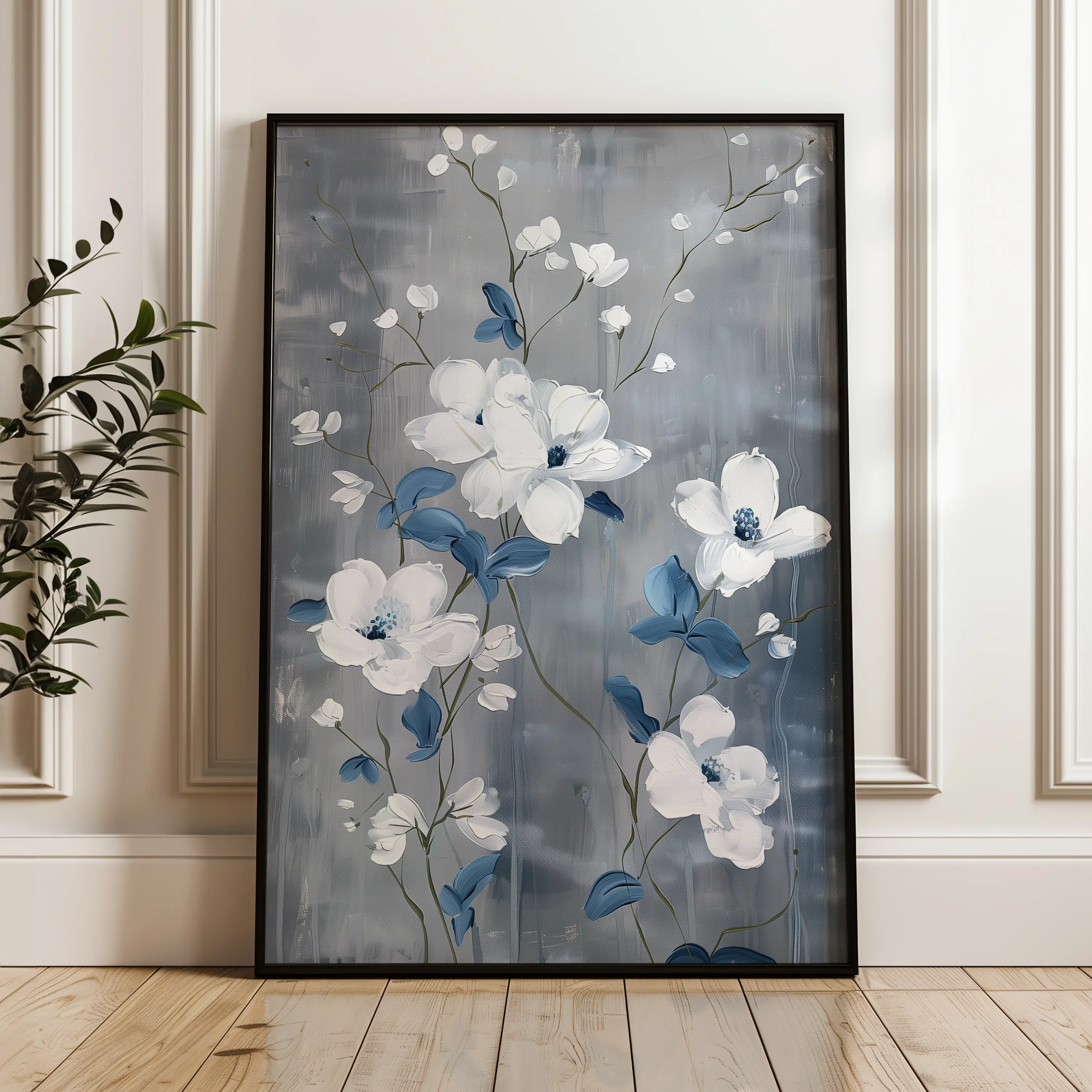 Floral Canvas Wall Art WAD722-F 90 x 60 cm / Stretched on hidden frame