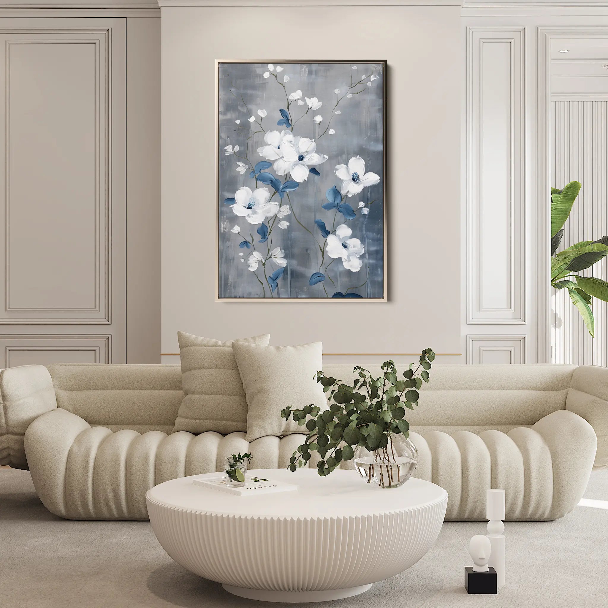 Floral Canvas Wall Art WAD722-F 90 x 60 cm / Stretched on hidden frame