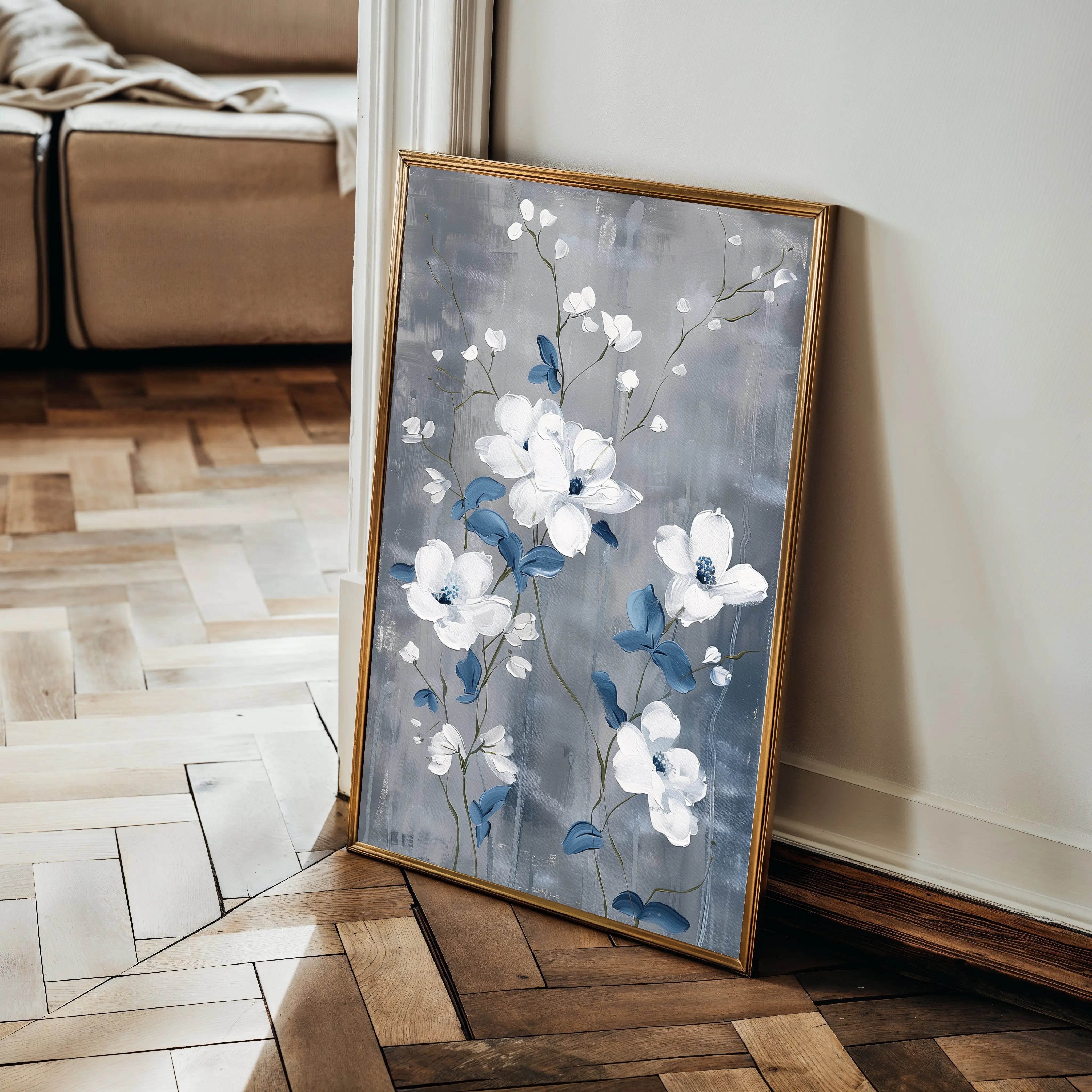 Floral Canvas Wall Art WAD722-F 90 x 60 cm / Stretched on hidden frame