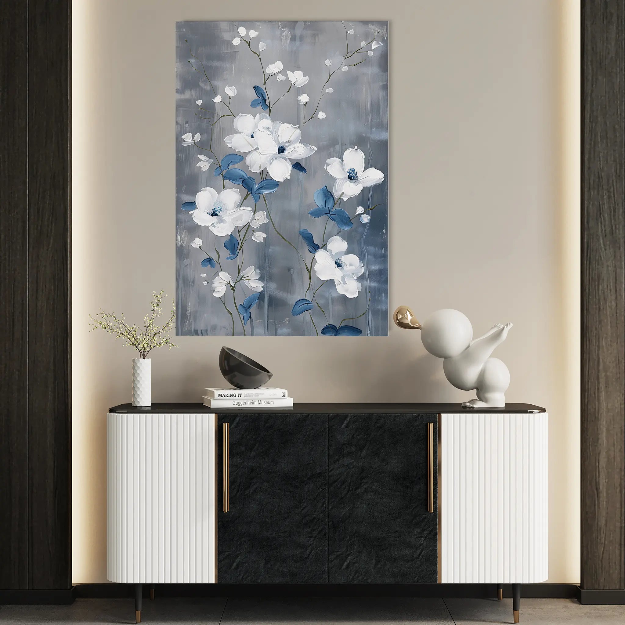 Floral Canvas Wall Art WAD722-F 90 x 60 cm / Stretched on hidden frame