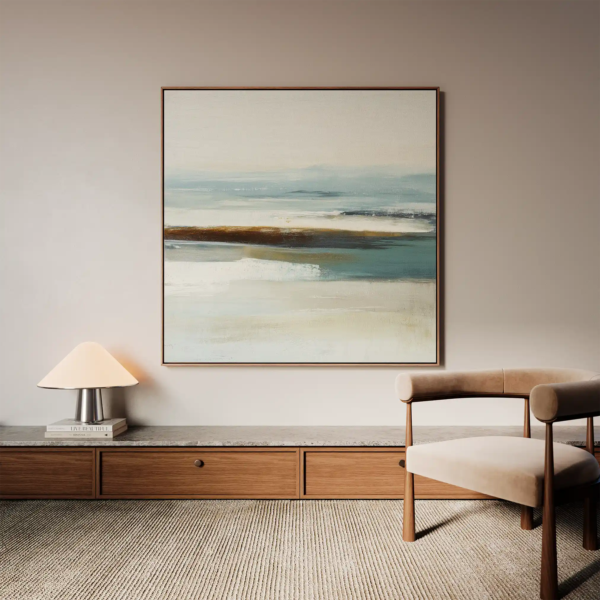 Abstract 724 Canvas Art 60 x 60 cm / Stretched on hidden frame