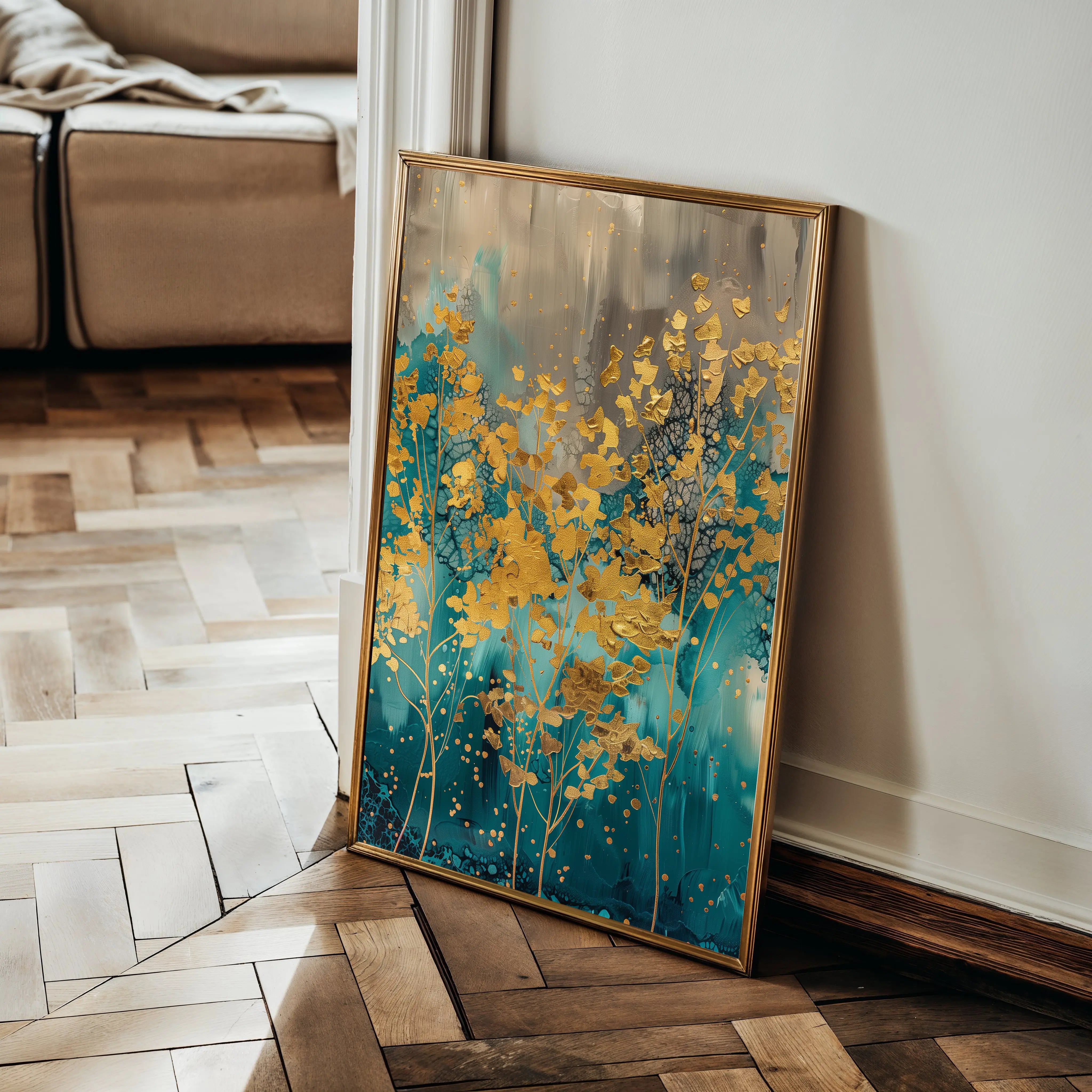 Floral Canvas Wall Art WAD724-F 90 x 60 cm / Stretched on hidden frame