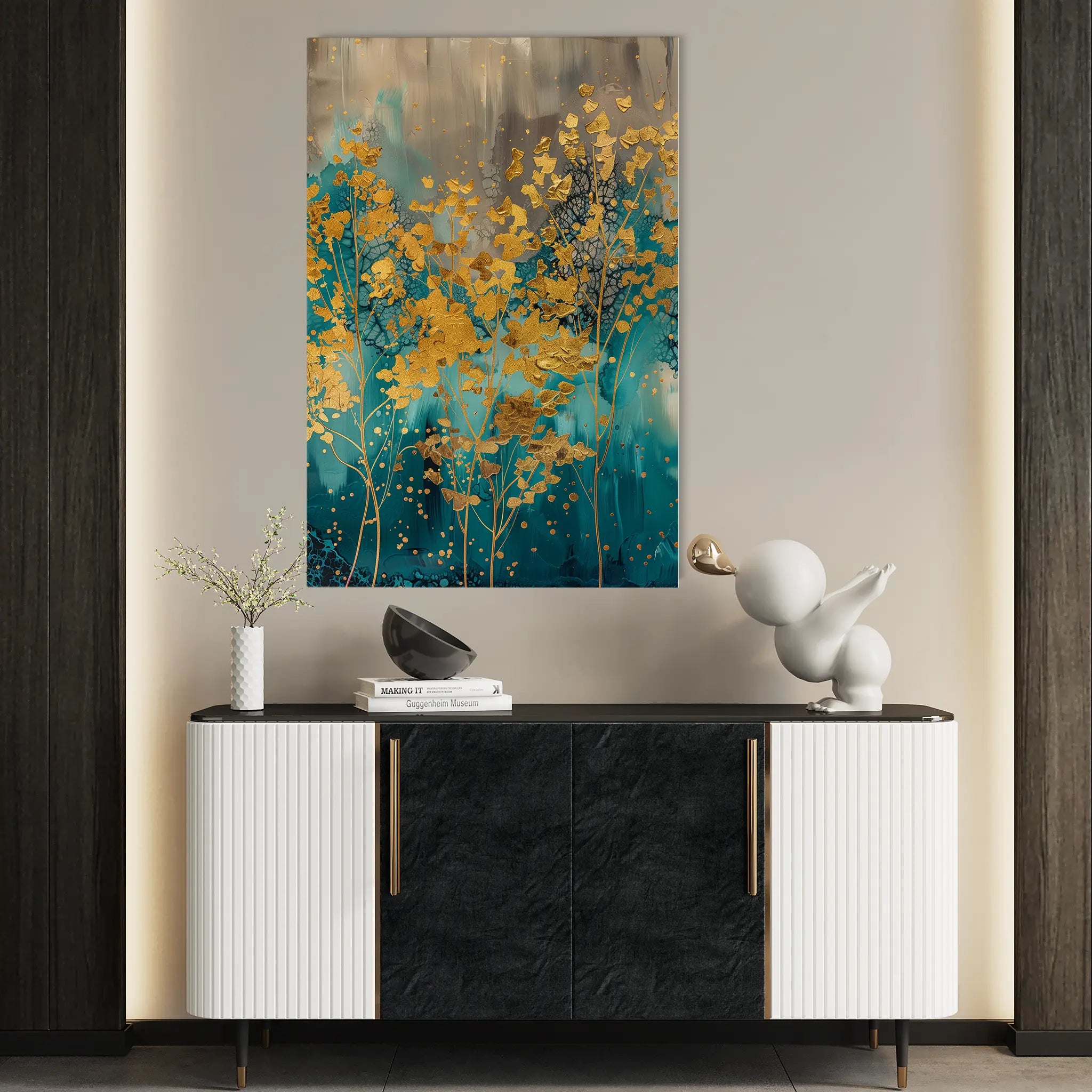 Floral Canvas Wall Art WAD724-F 90 x 60 cm / Stretched on hidden frame