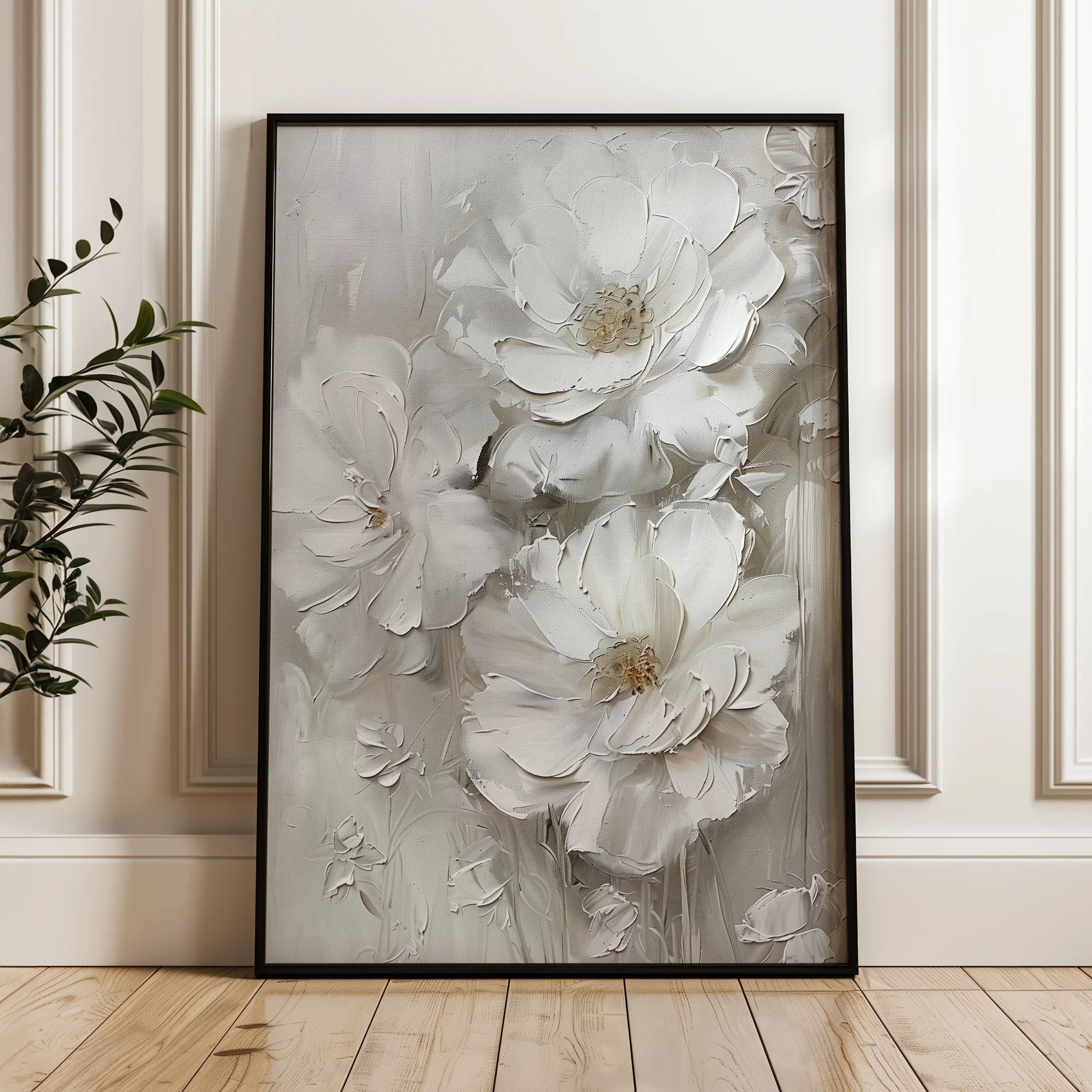 Floral Canvas Wall Art WAD725-F 90 x 60 cm / Stretched on hidden frame