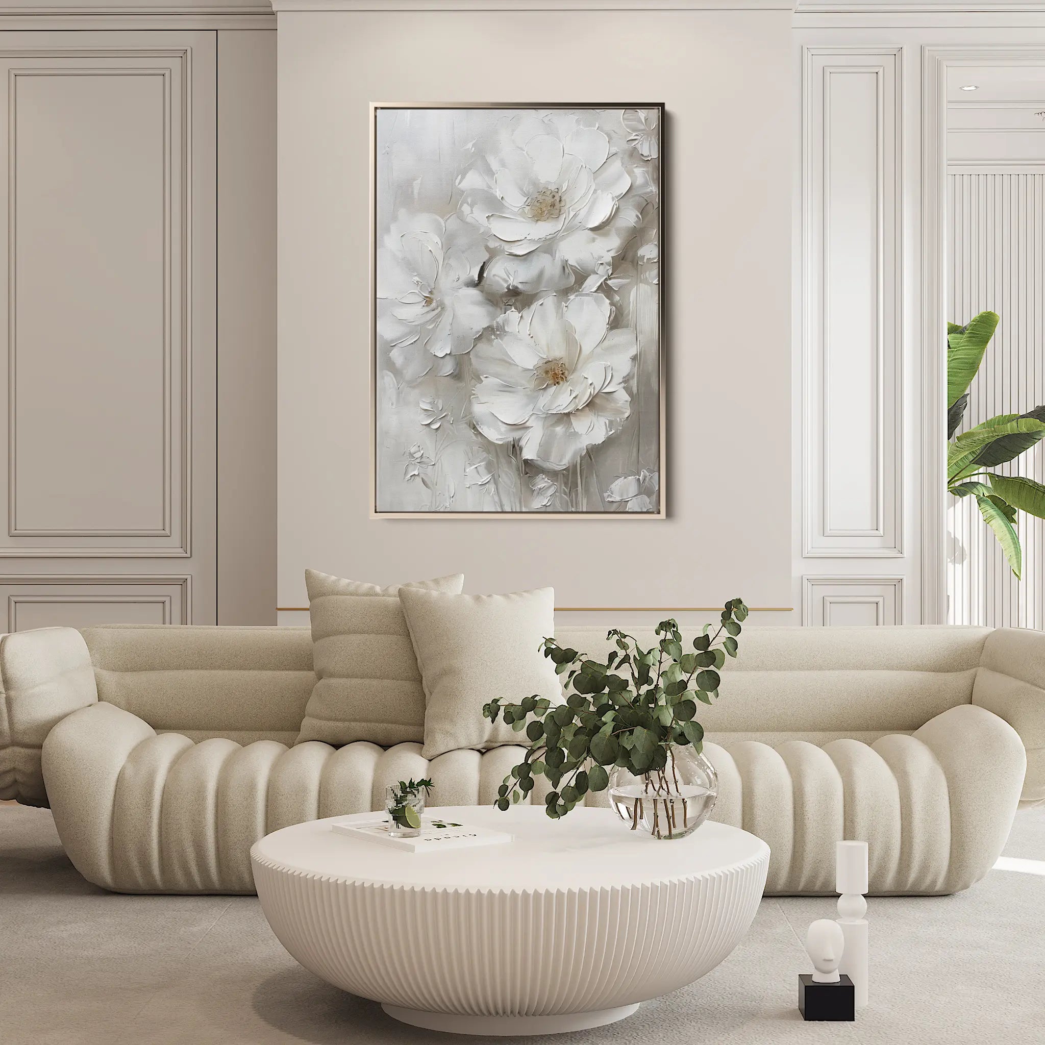 Floral Canvas Wall Art WAD725-F 90 x 60 cm / Stretched on hidden frame