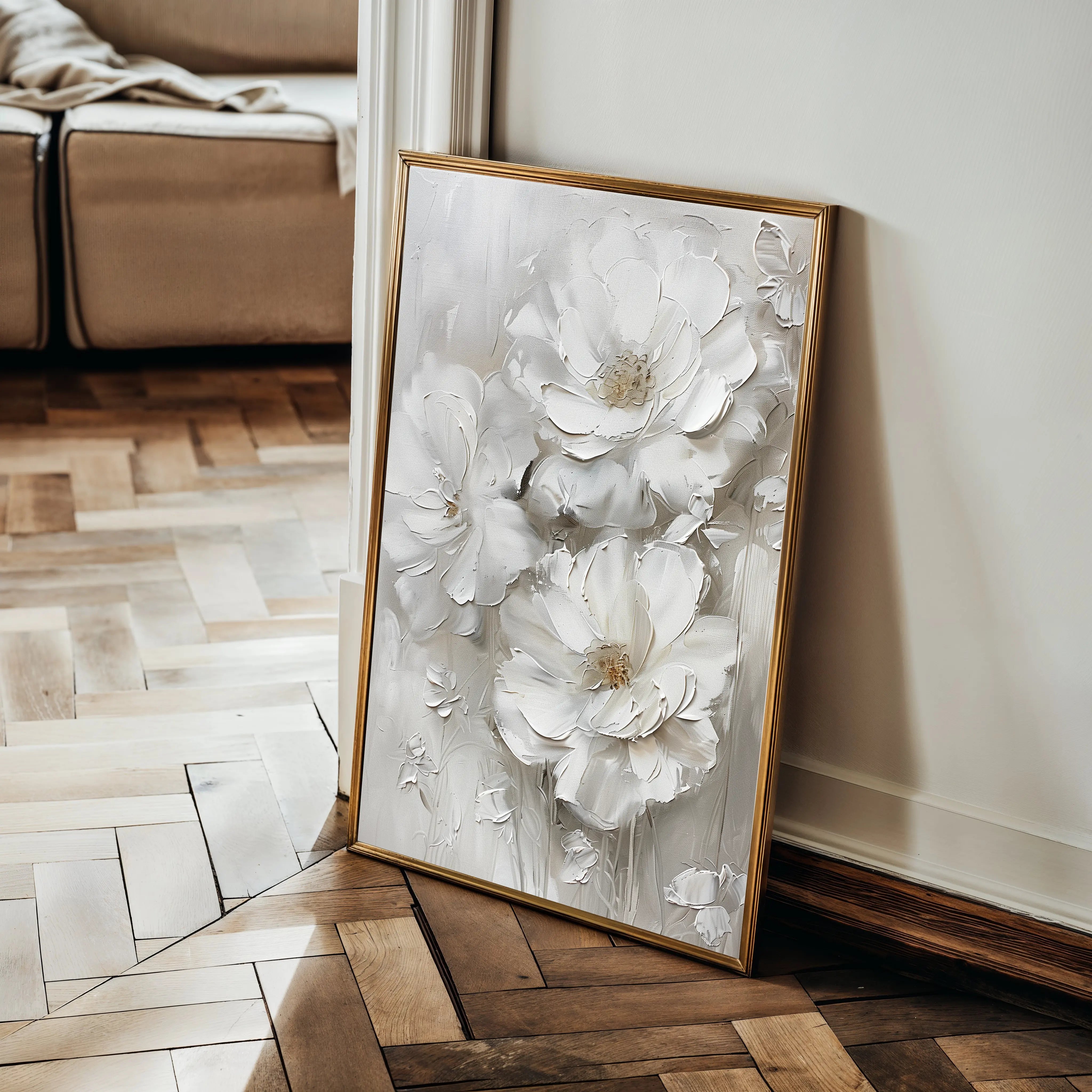 Floral Canvas Wall Art WAD725-F 90 x 60 cm / Stretched on hidden frame