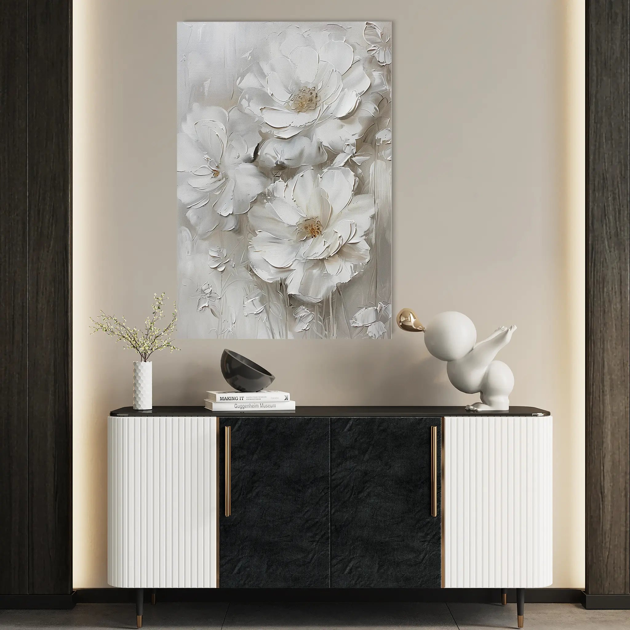 Floral Canvas Wall Art WAD725-F 90 x 60 cm / Stretched on hidden frame