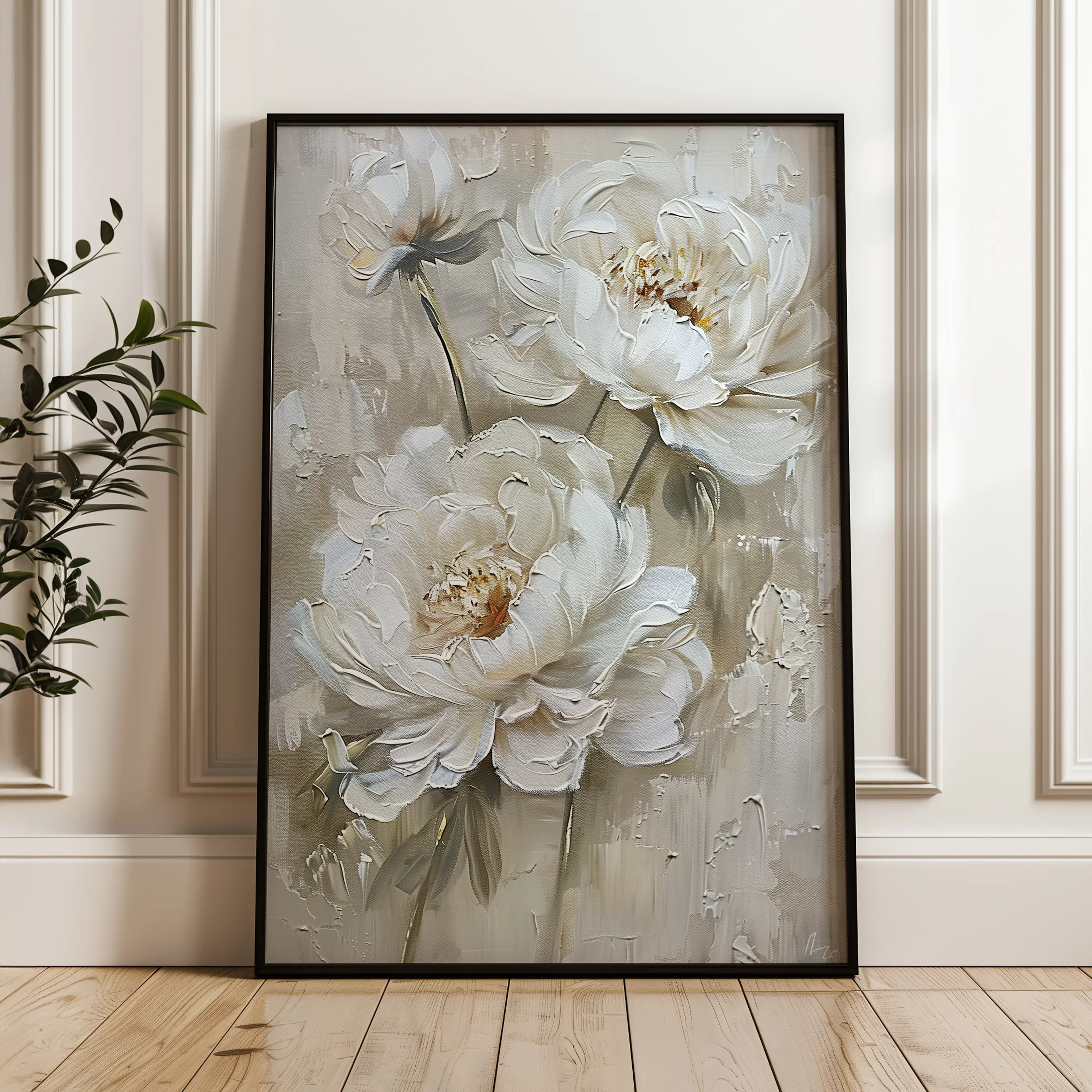 Floral Canvas Wall Art WAD726-F 90 x 60 cm / Stretched on hidden frame