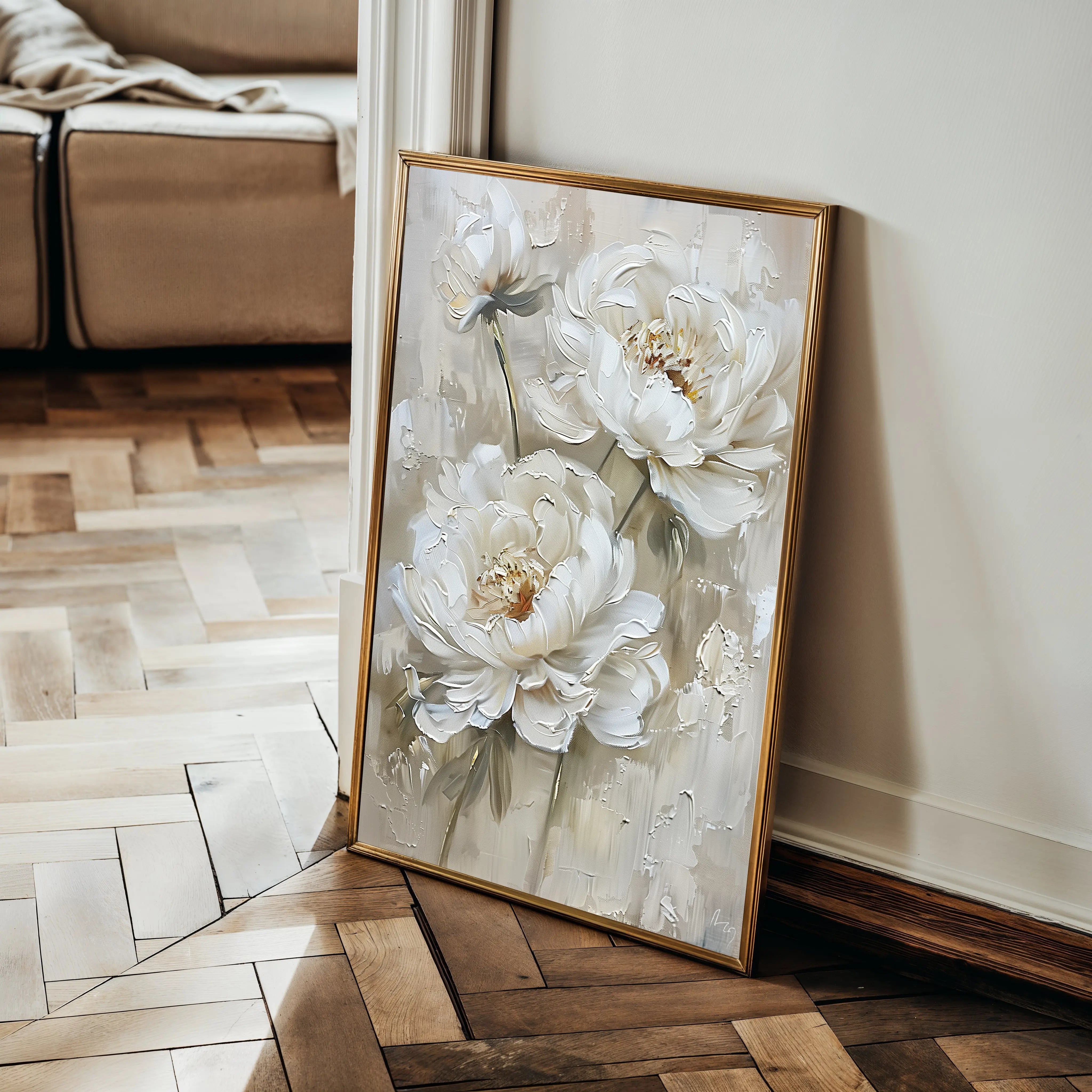 Floral Canvas Wall Art WAD726-F 90 x 60 cm / Stretched on hidden frame