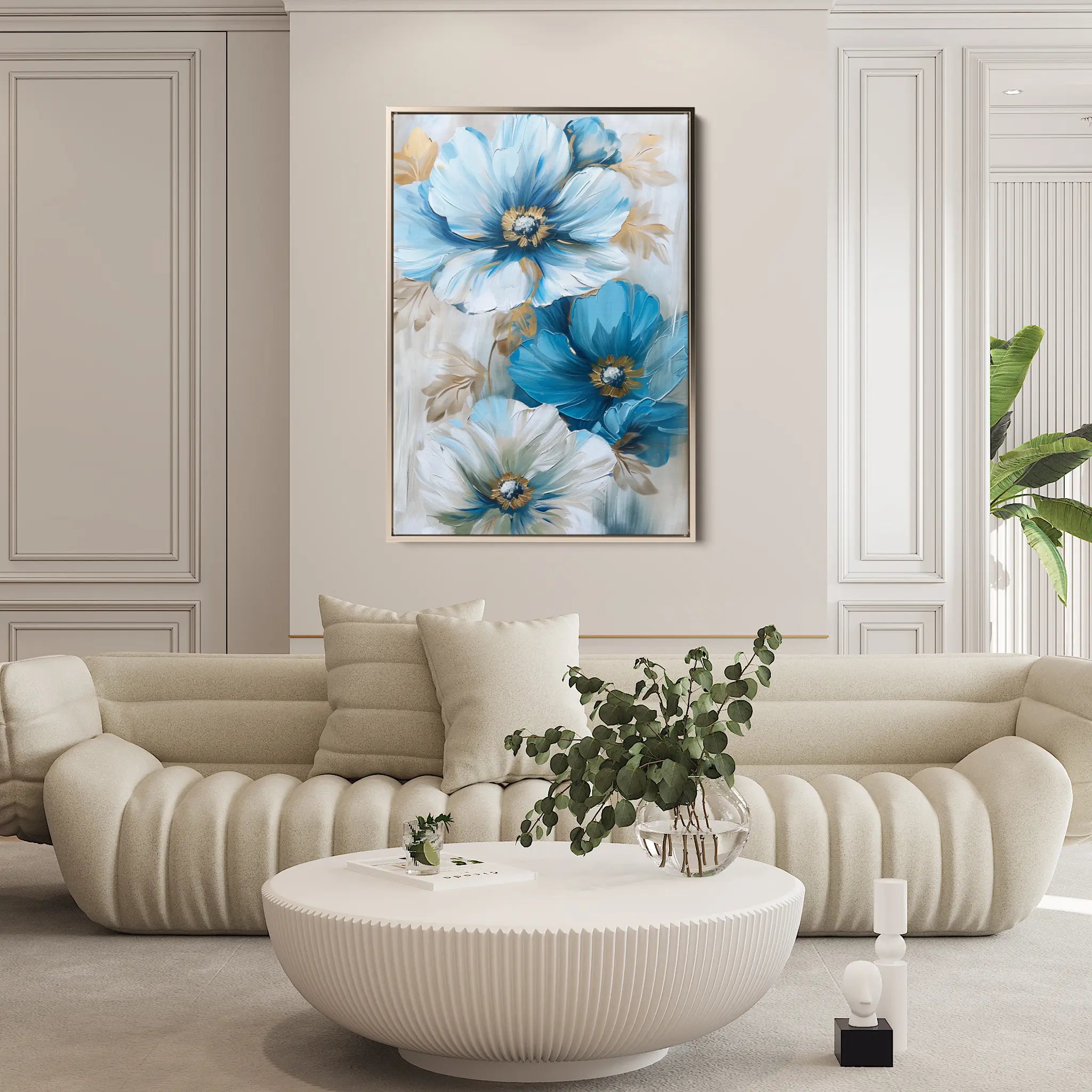 Floral Canvas Wall Art WAD728-F 90 x 60 cm / Stretched on hidden frame