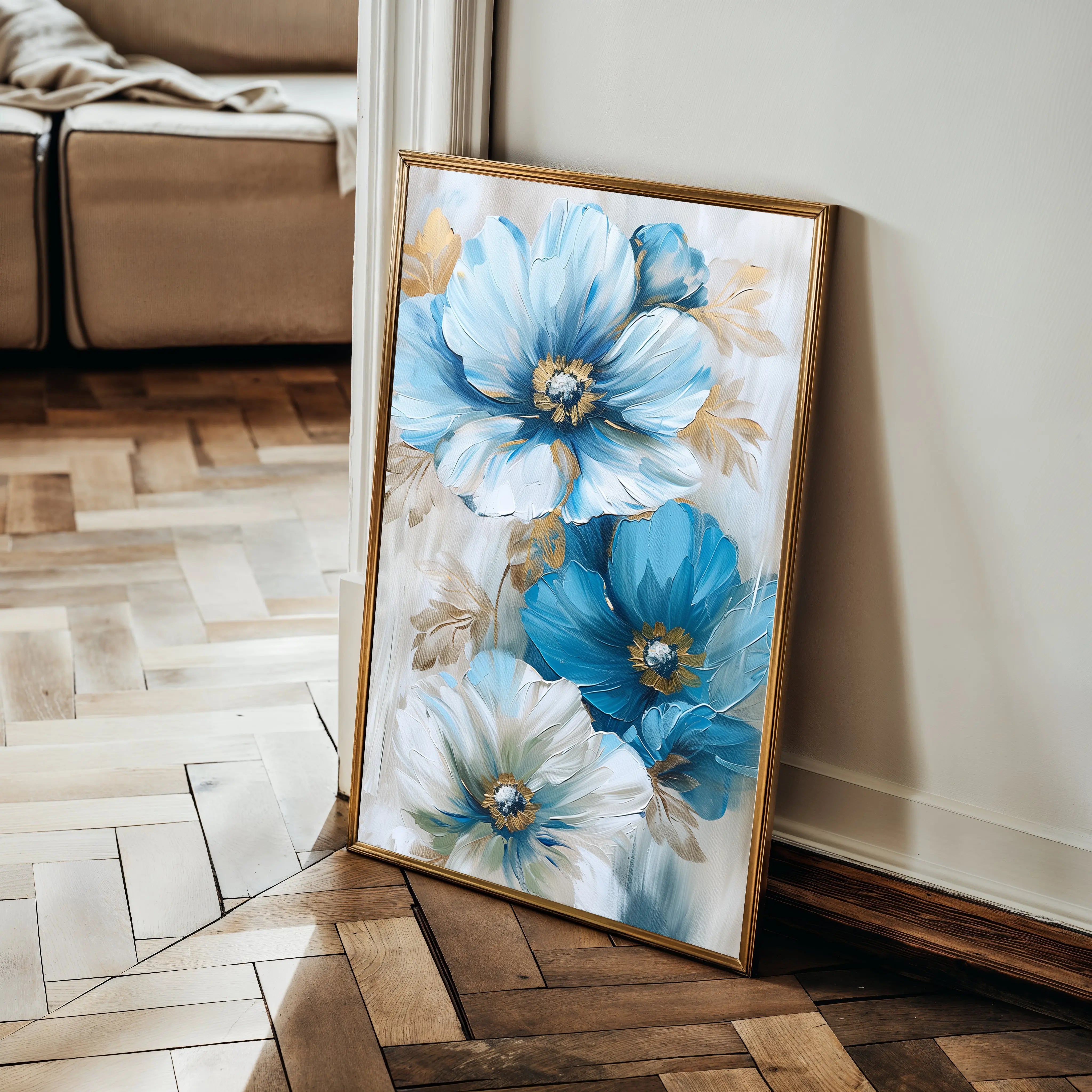 Floral Canvas Wall Art WAD728-F 90 x 60 cm / Stretched on hidden frame