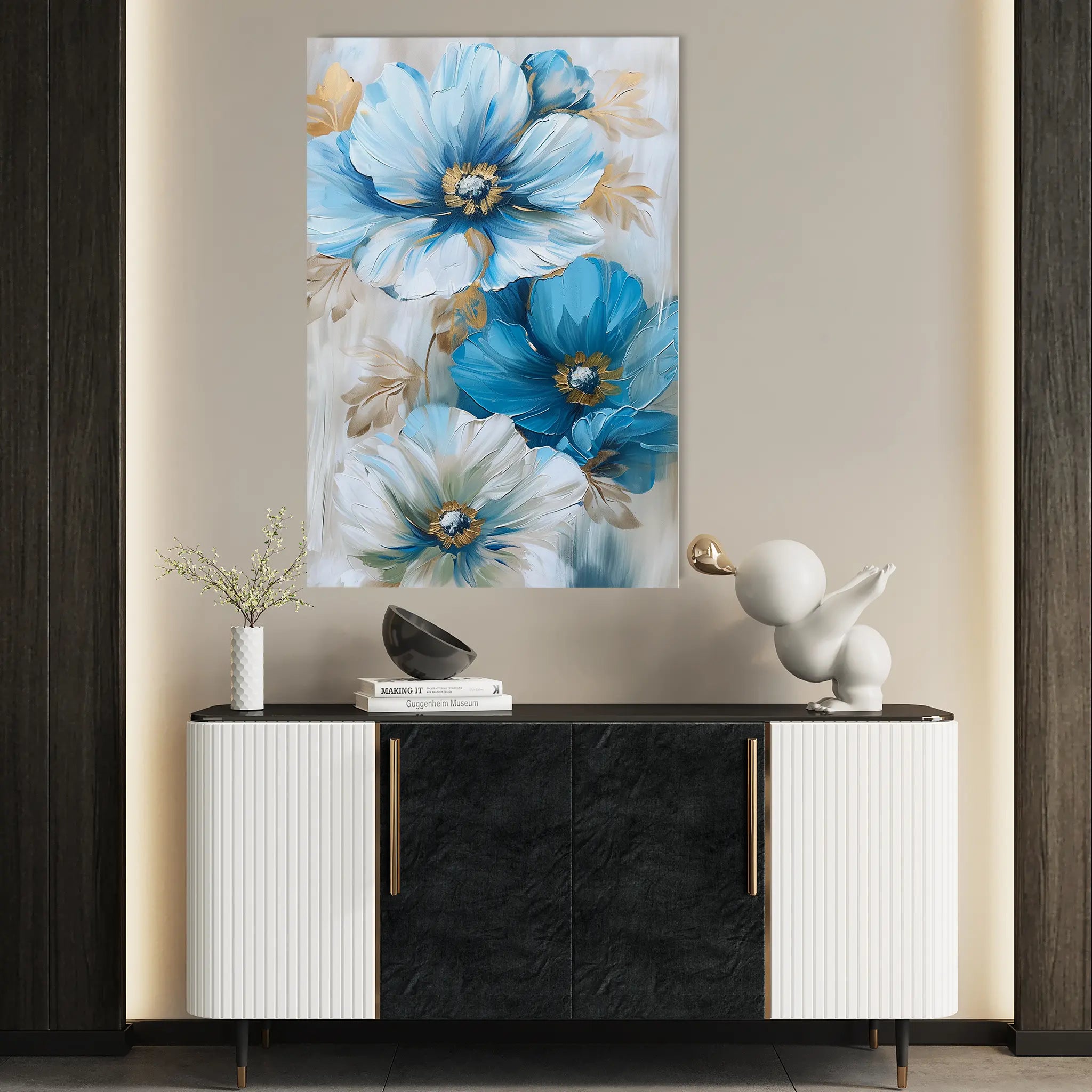 Floral Canvas Wall Art WAD728-F 90 x 60 cm / Stretched on hidden frame