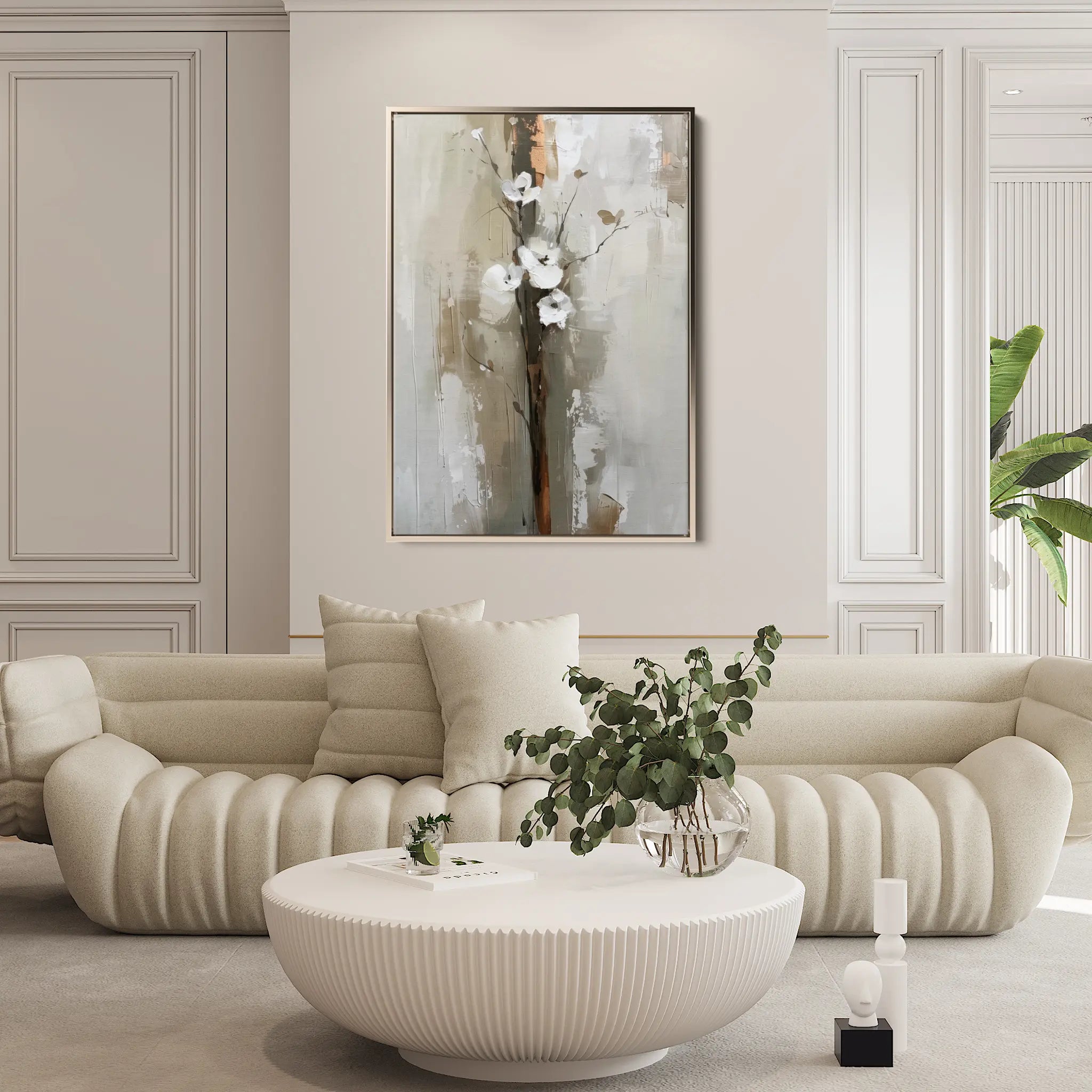 Floral Canvas Wall Art WAD729-F 90 x 60 cm / Stretched on hidden frame