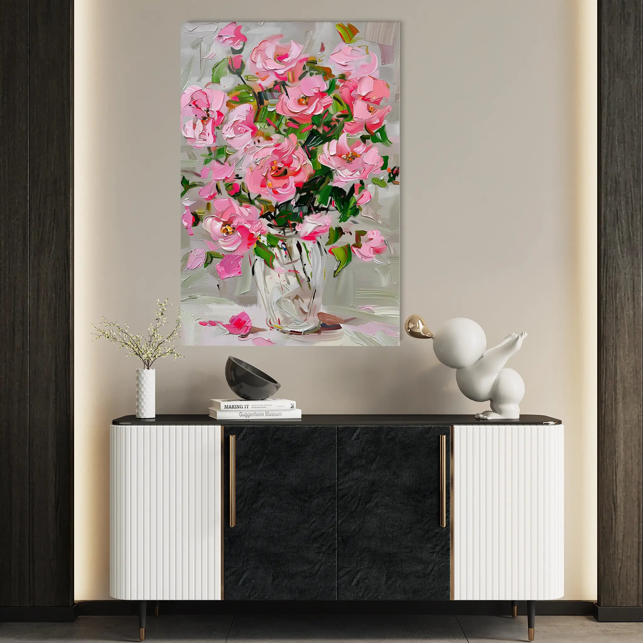 Floral Canvas Wall Art WAD730-F 90 x 60 cm / Stretched on hidden frame