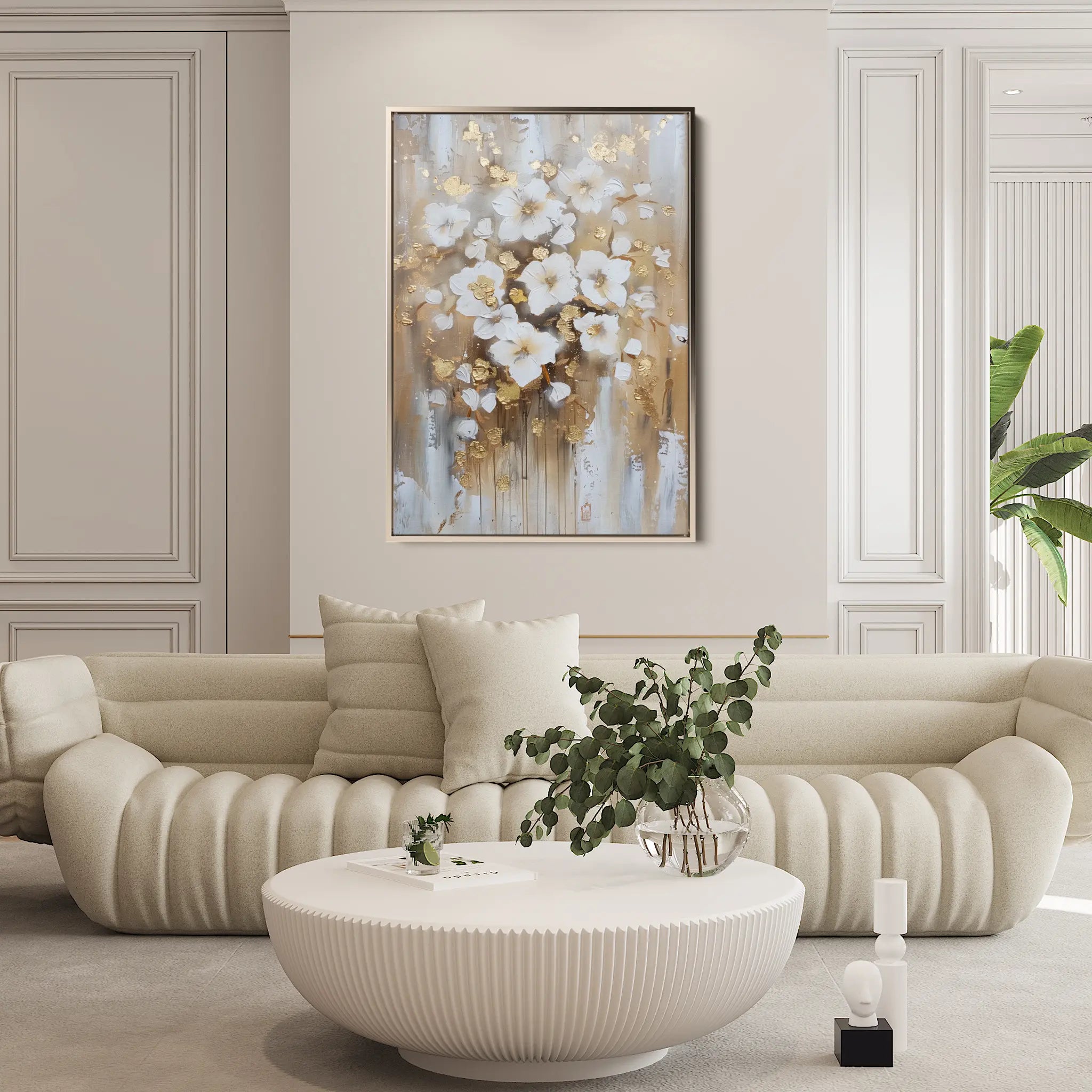 Floral Canvas Wall Art WAD731-F 90 x 60 cm / Stretched on hidden frame