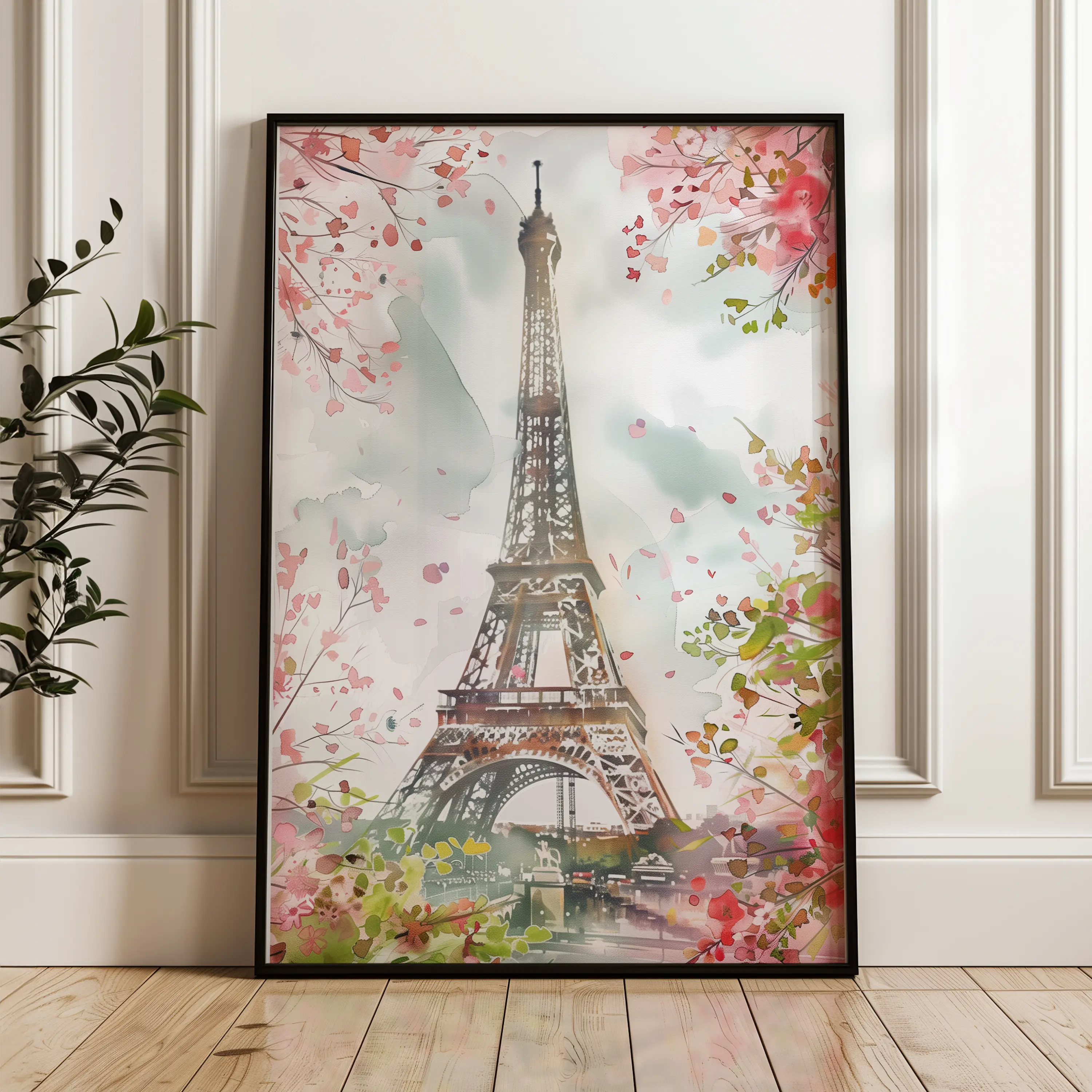 Floral Canvas Wall Art WAD732-F 90 x 60 cm / Stretched on hidden frame