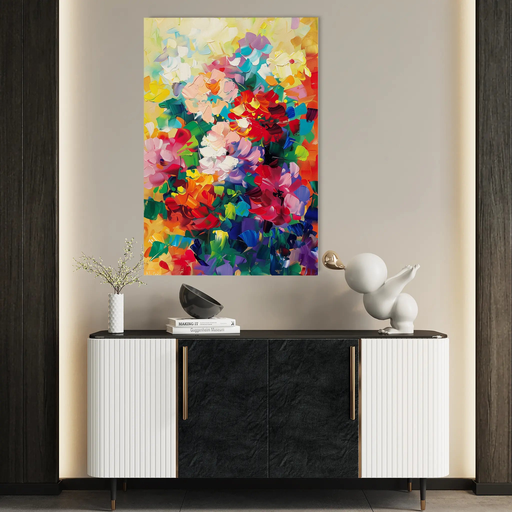 Floral Canvas Wall Art WAD733-F 90 x 60 cm / Stretched on hidden frame