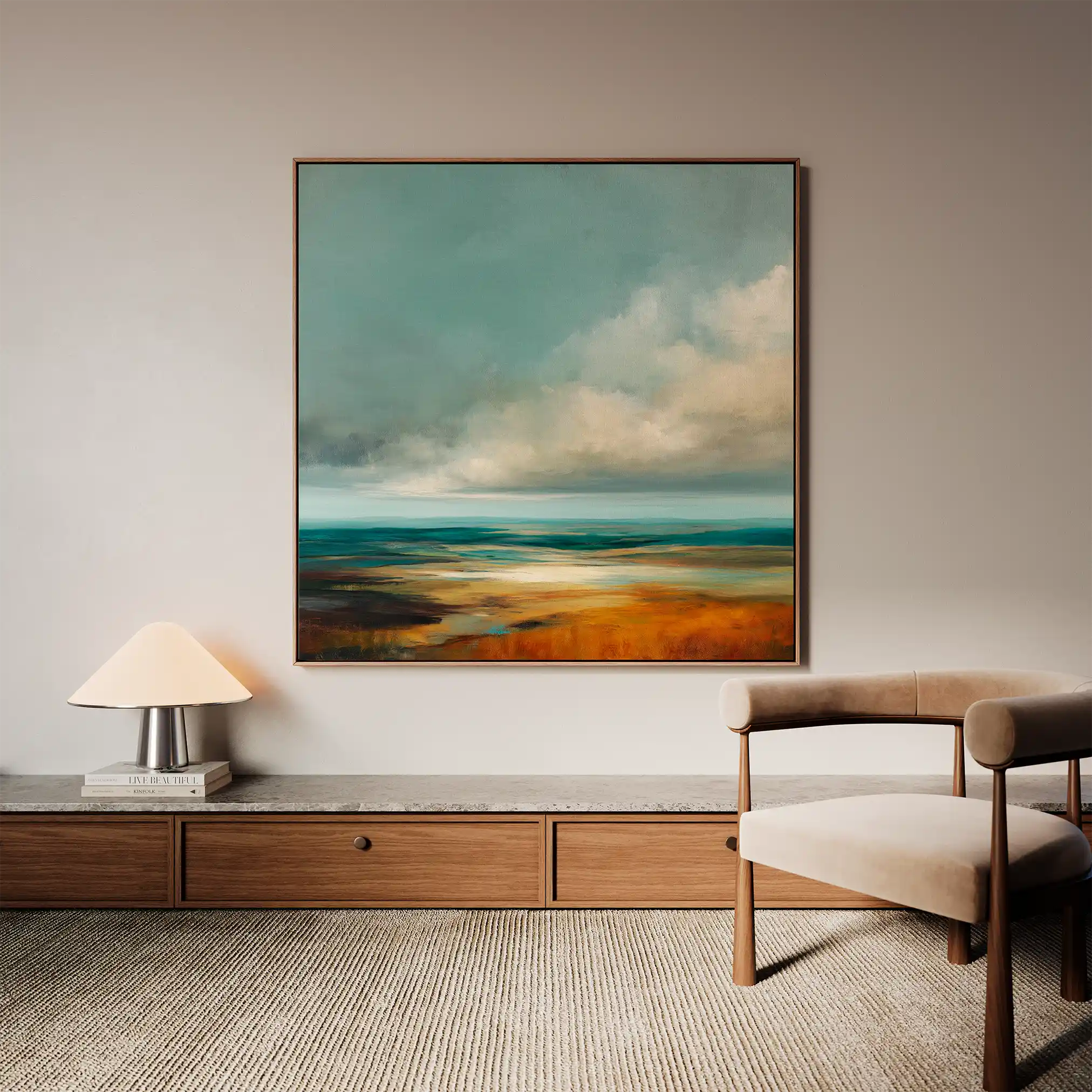 Abstract 734 Canvas Art 60 x 60 cm / Stretched on hidden frame