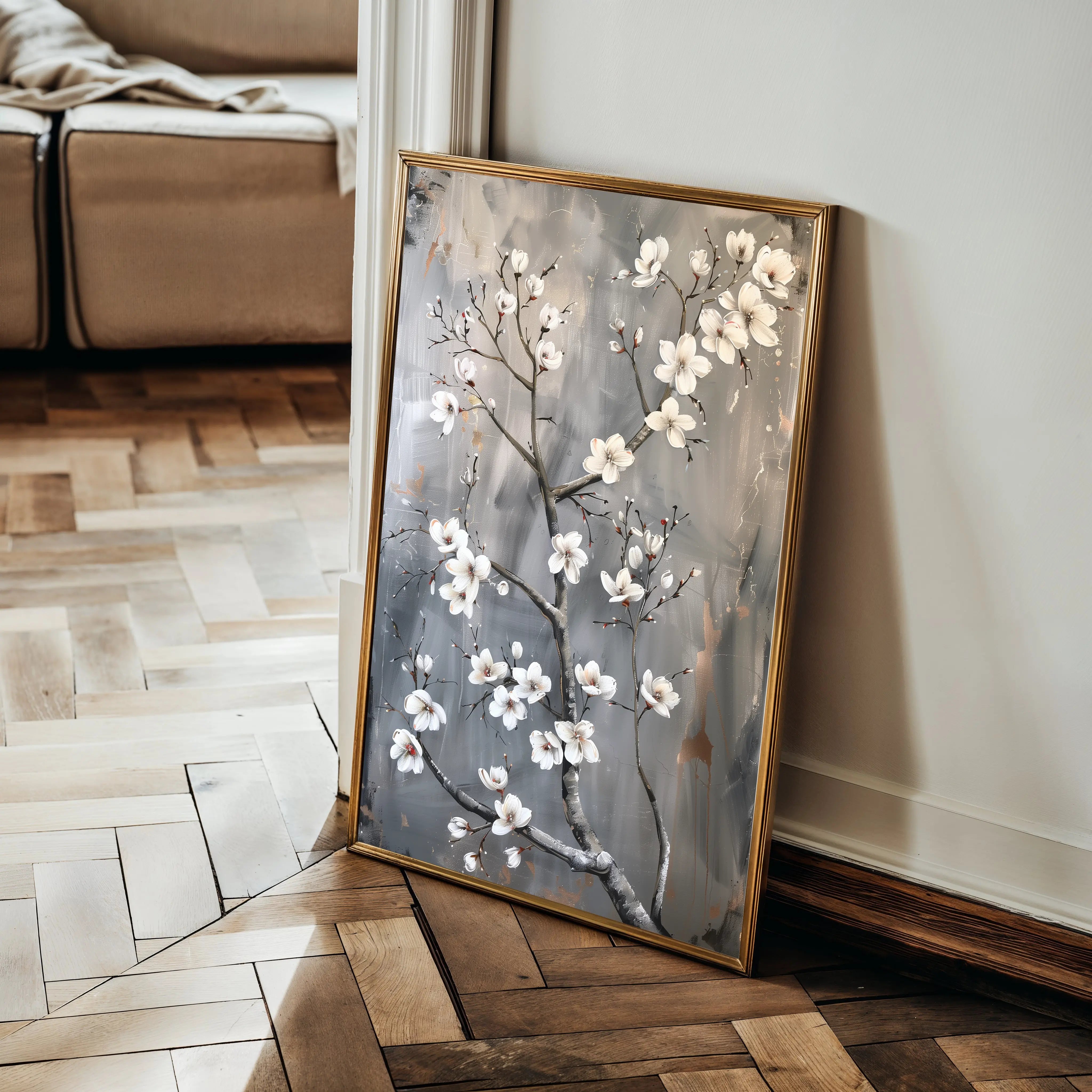 Floral Canvas Wall Art WAD734-F 90 x 60 cm / Stretched on hidden frame