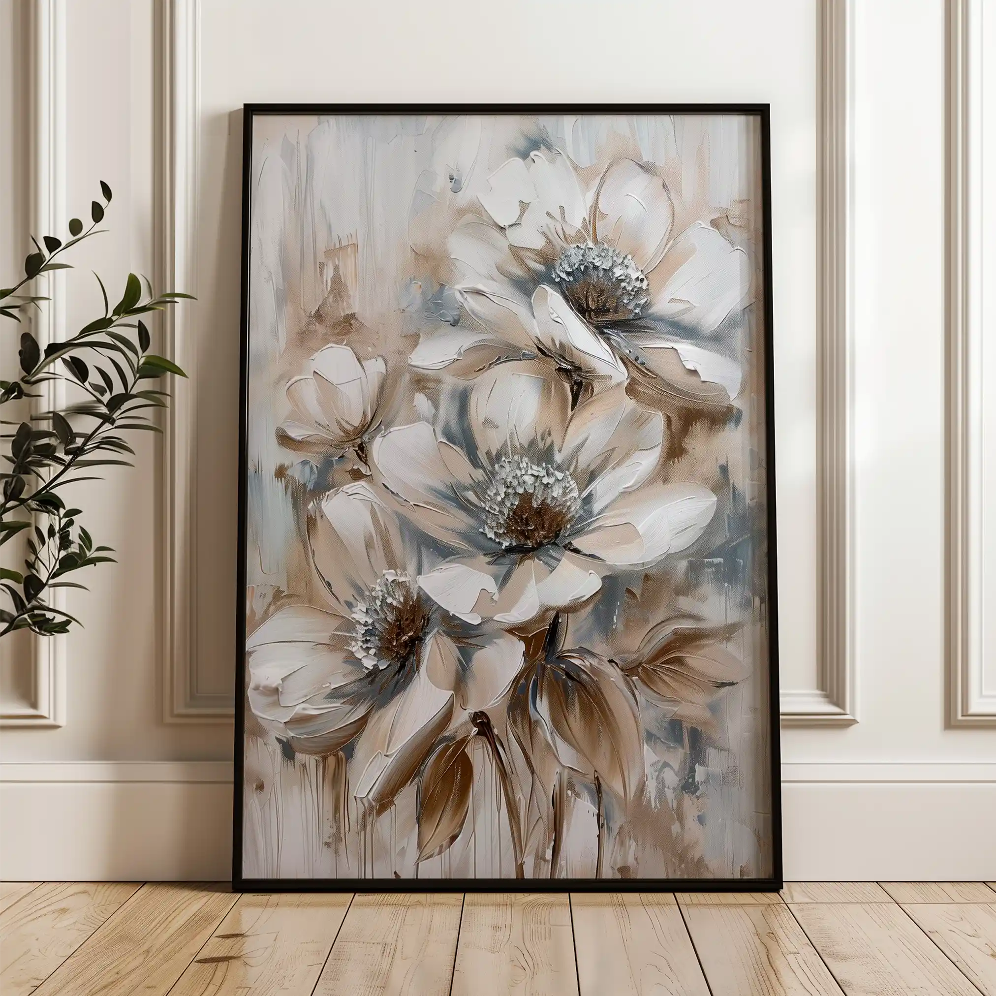Floral Canvas Wall Art WAD735-F 90 x 60 cm / Stretched on hidden frame
