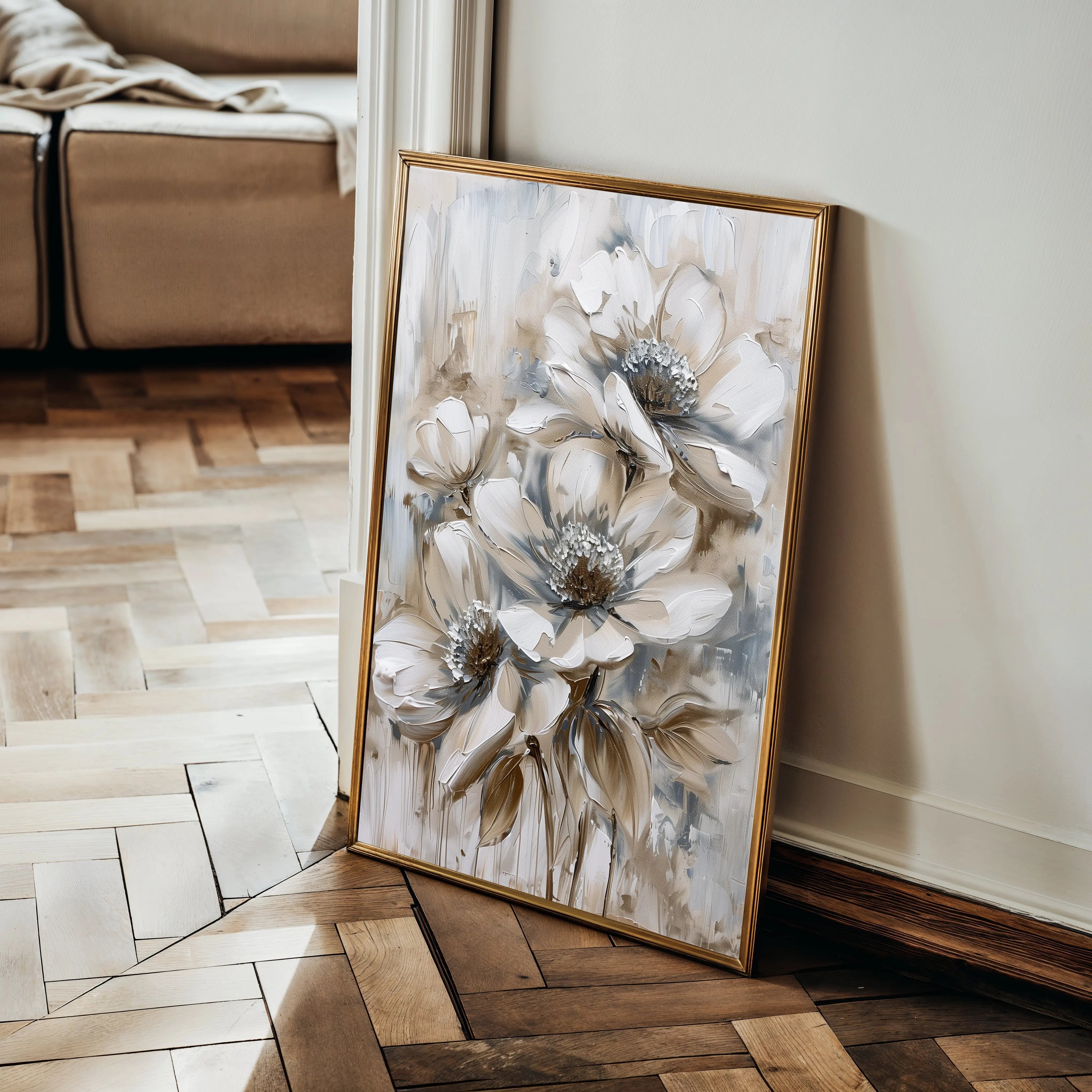 Floral Canvas Wall Art WAD735-F 90 x 60 cm / Stretched on hidden frame