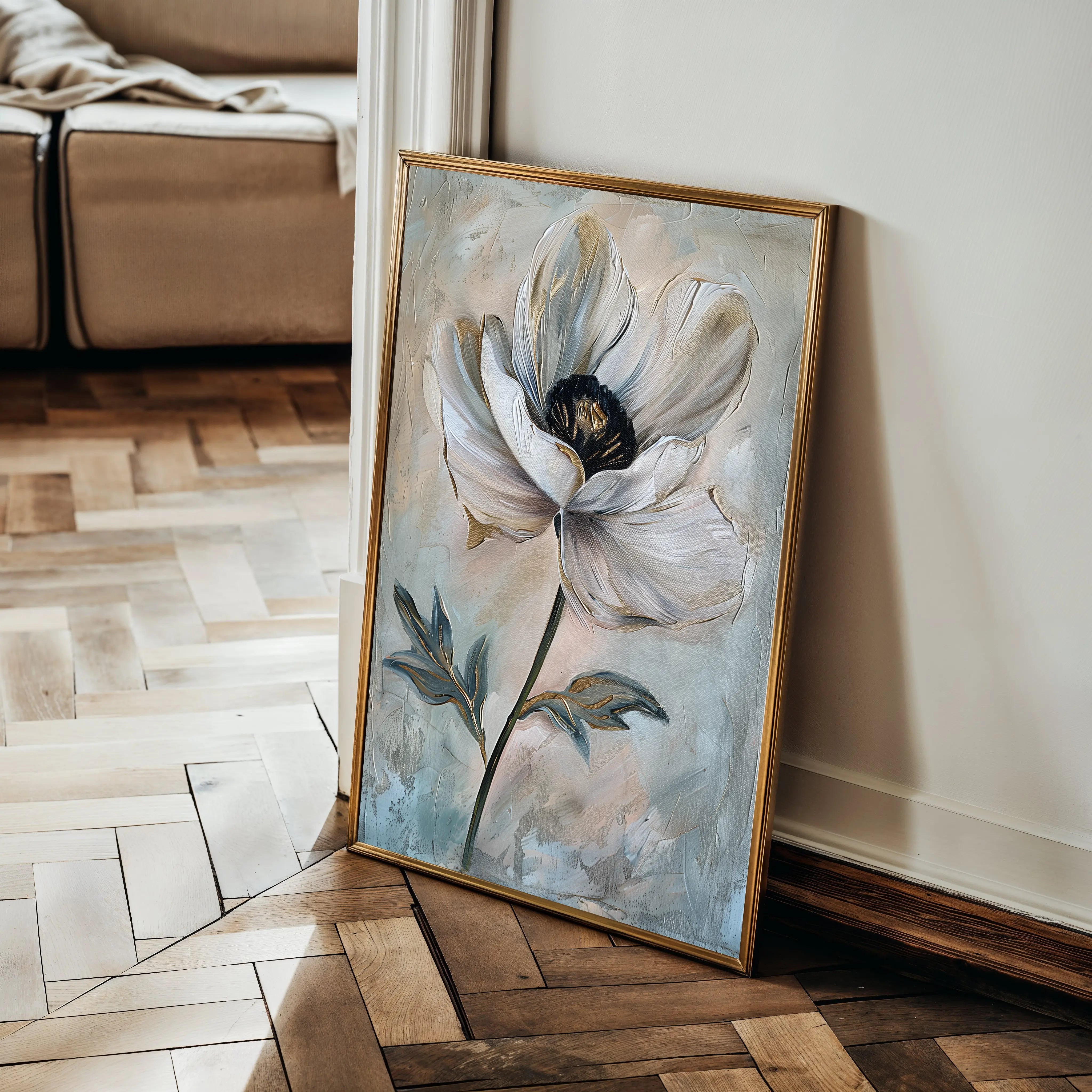 Floral Canvas Wall Art WAD737-F 90 x 60 cm / Stretched on hidden frame