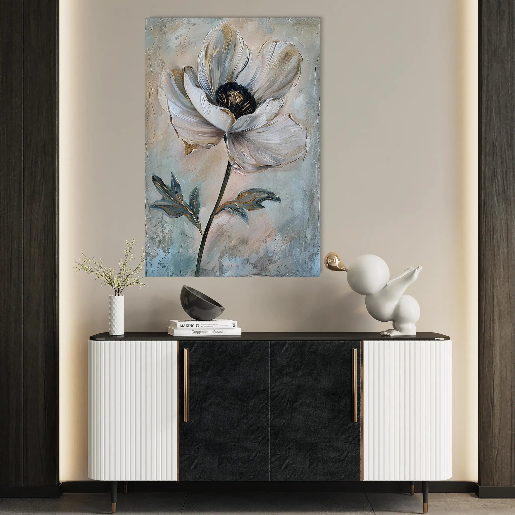 Floral Canvas Wall Art WAD737-F 90 x 60 cm / Stretched on hidden frame