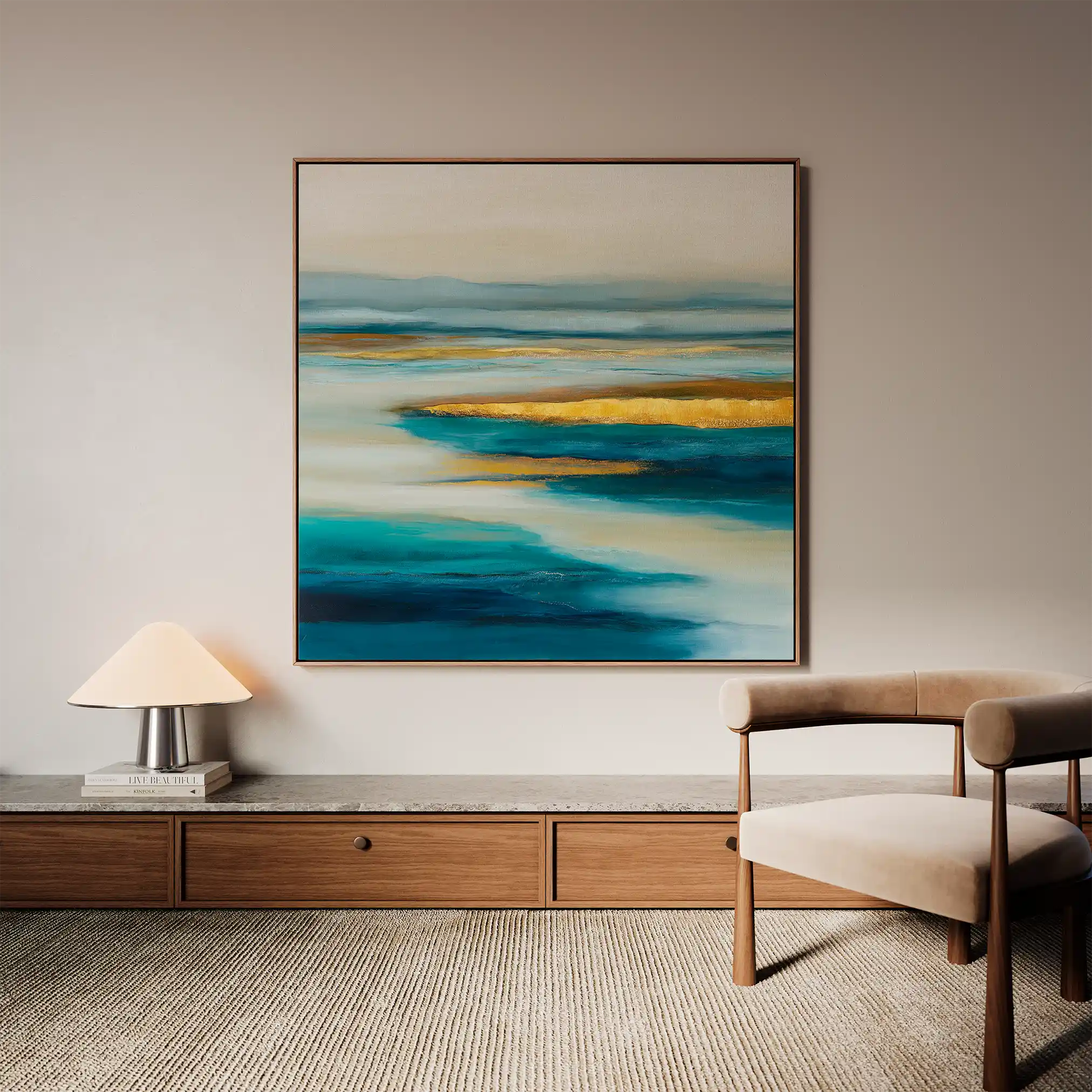 Abstract 738 Canvas Art 60 x 60 cm / Stretched on hidden frame