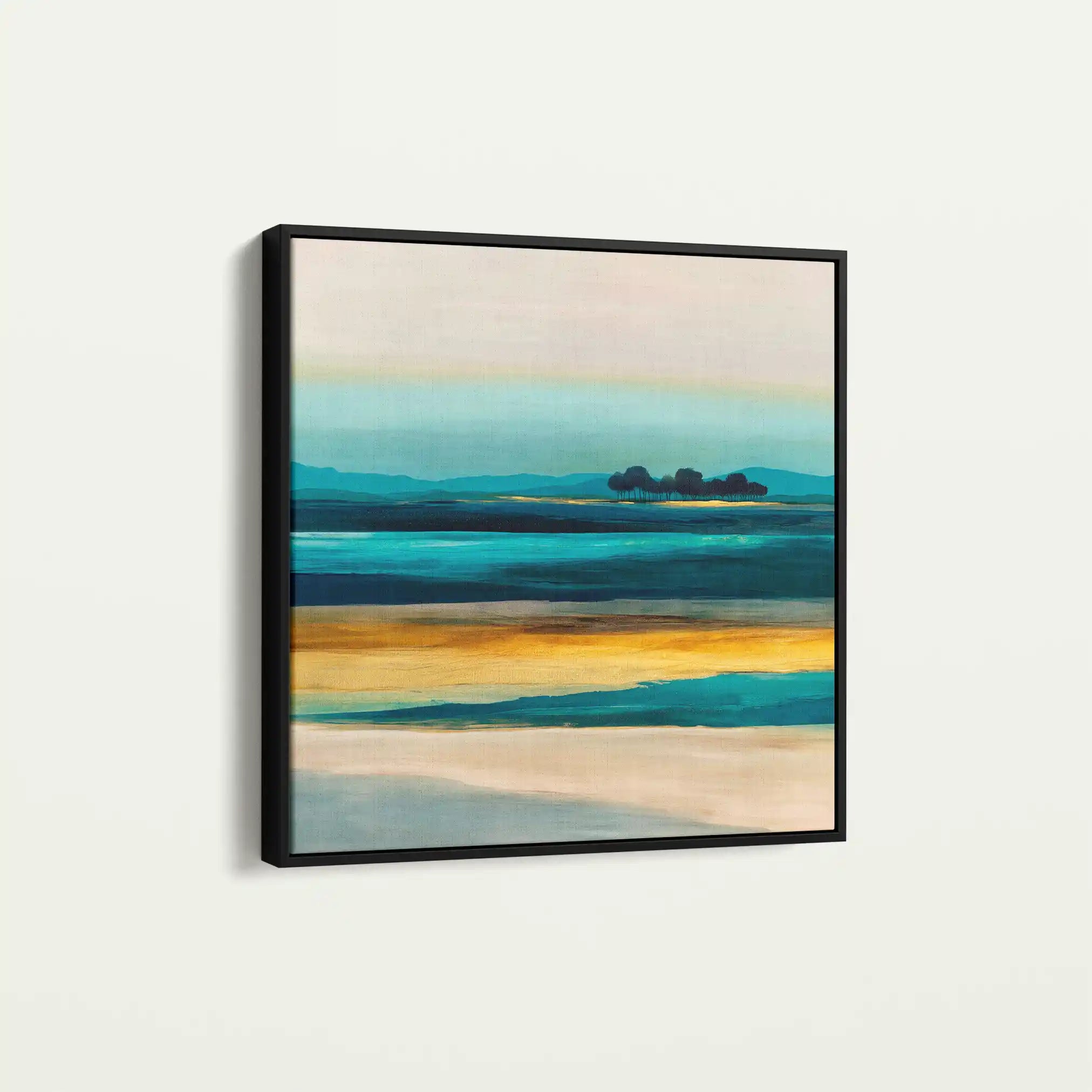 Abstract Canvas Wall Art WAD740-A 80 x 80 cm / Stretched on hidden frame