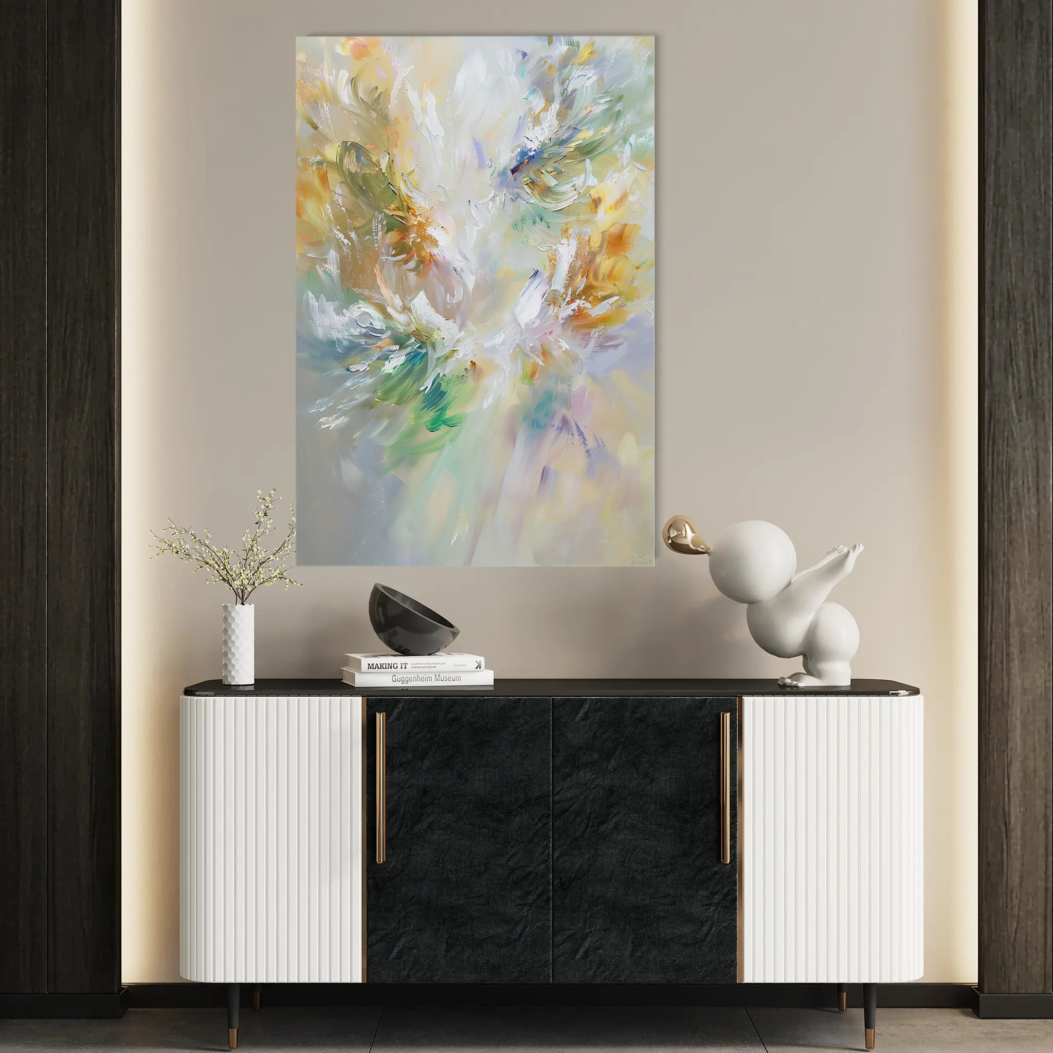 Floral Canvas Wall Art WAD740-F 90 x 60 cm / Stretched on hidden frame