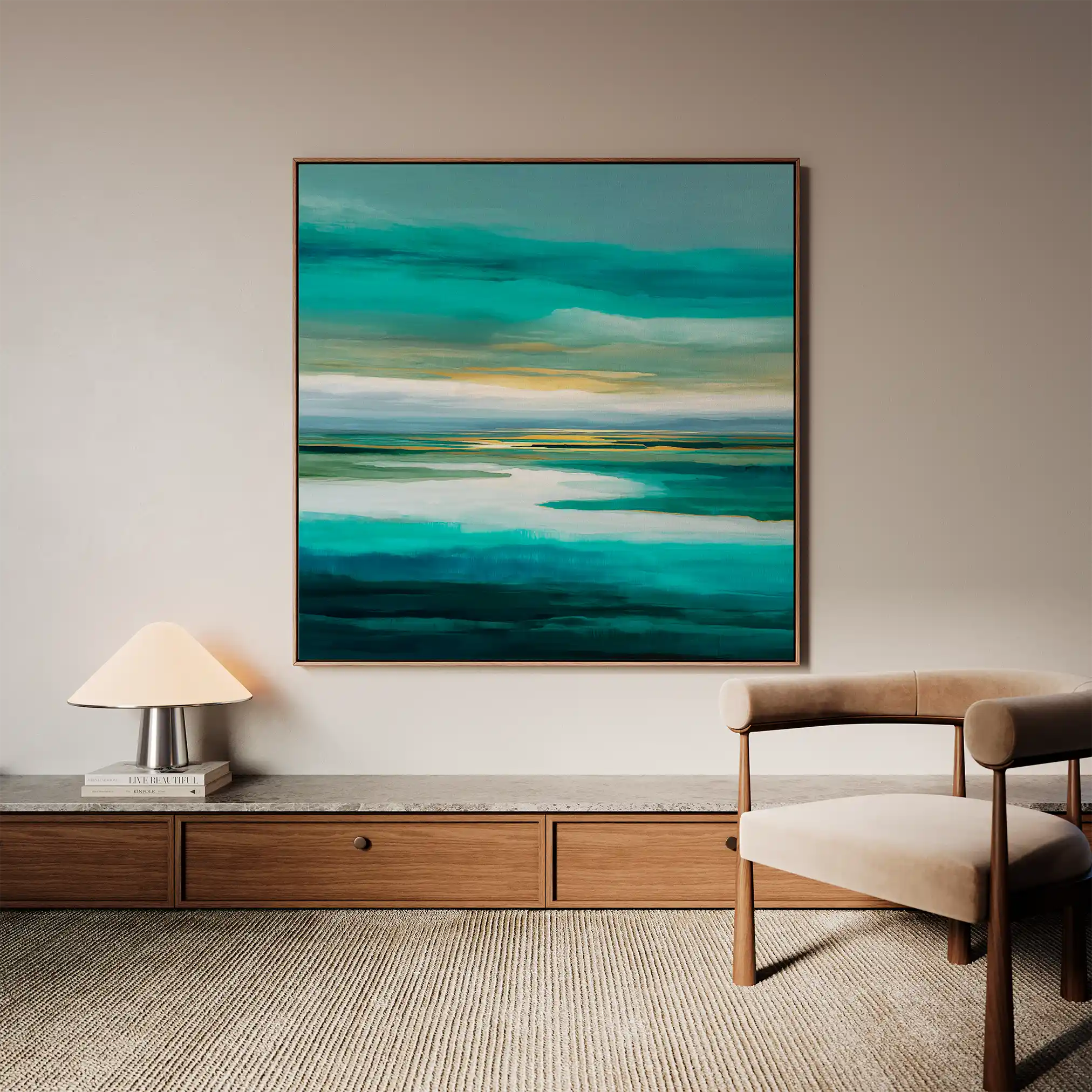 Abstract 741 Canvas Art 60 x 60 cm / Stretched on hidden frame