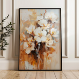 Floral Canvas Wall Art WAD741-F 90 x 60 cm / Stretched on hidden frame