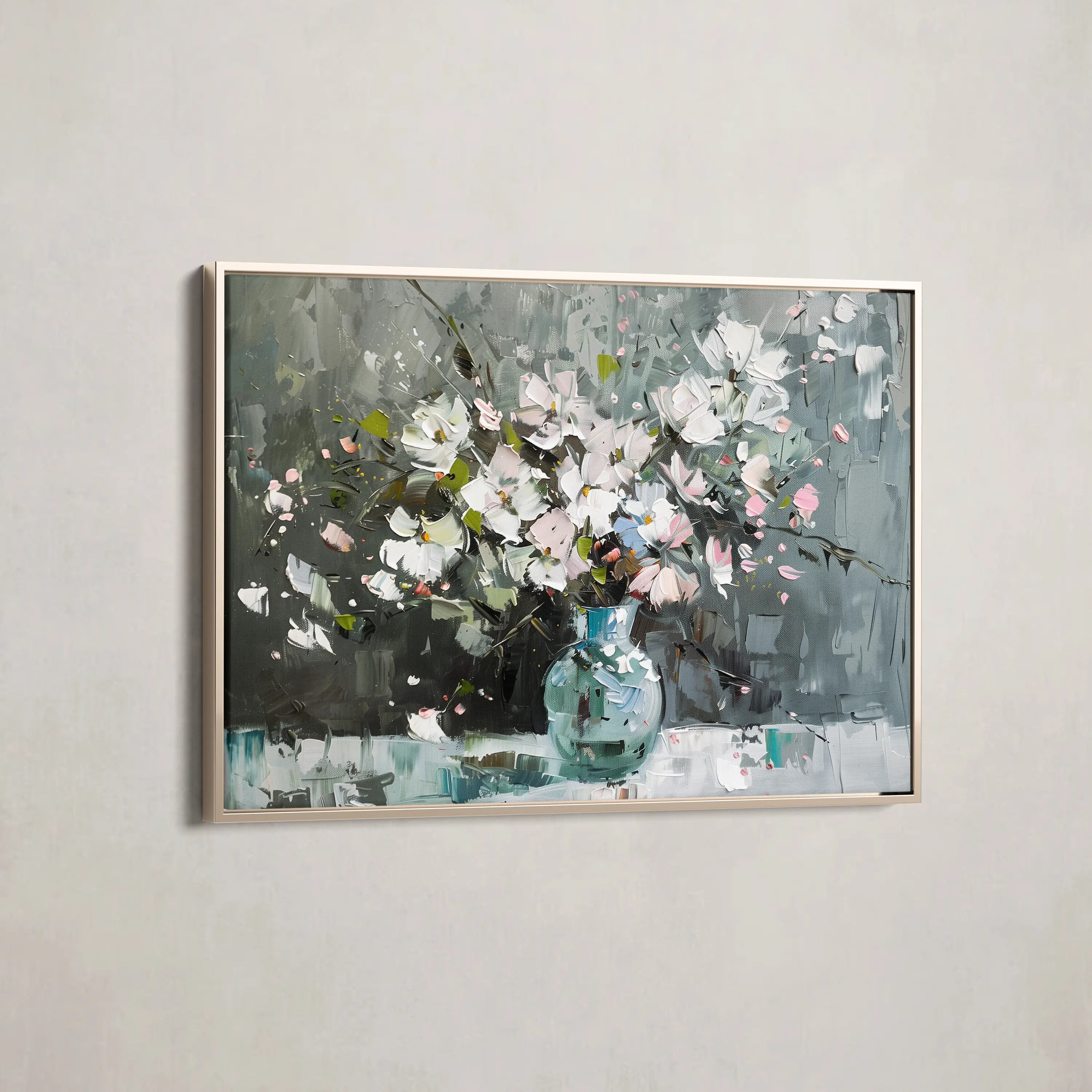 Floral Canvas Wall Art WAD743-F 90 x 60 cm / Stretched on hidden frame