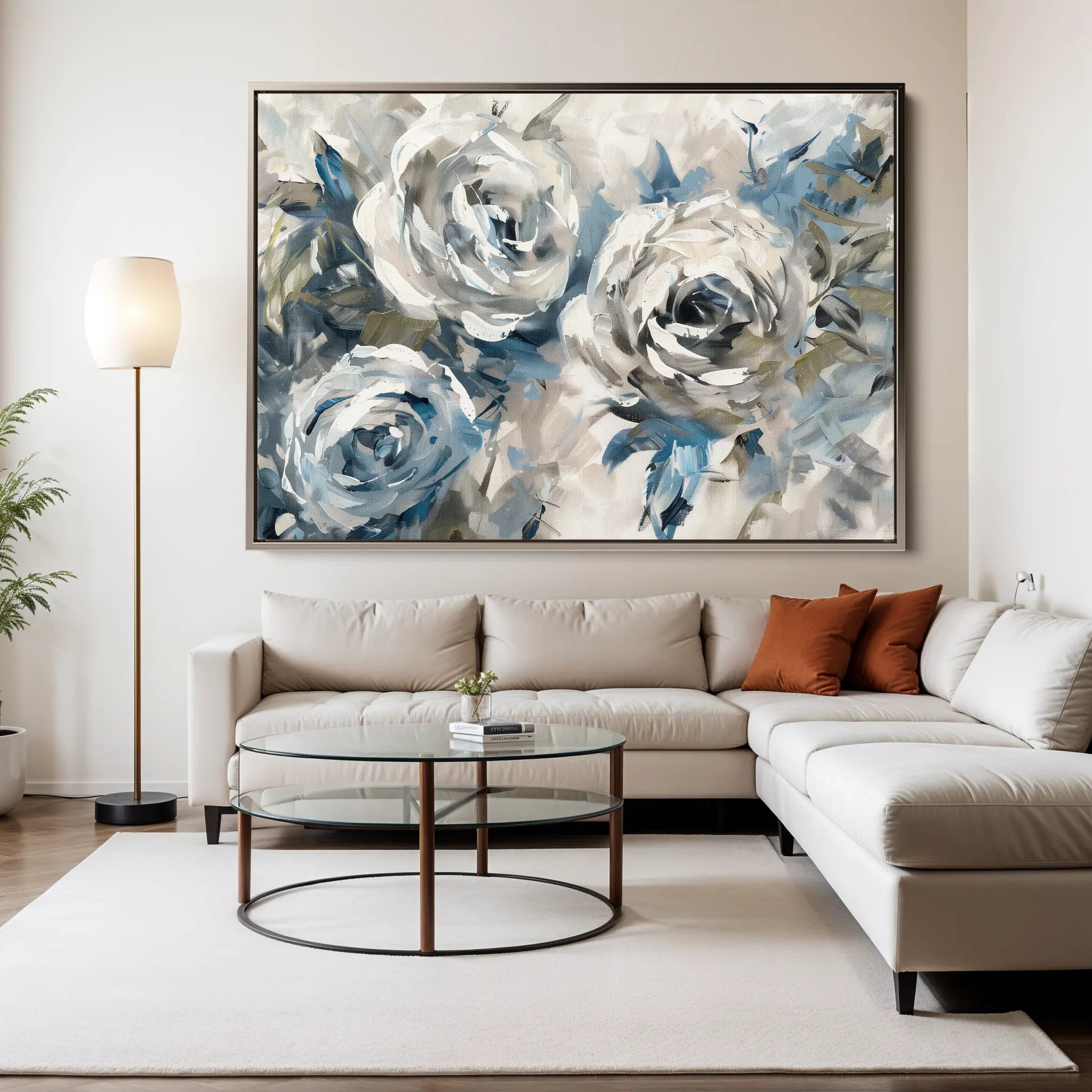 Floral Canvas Wall Art WAD744-F 90 x 60 cm / Stretched on hidden frame