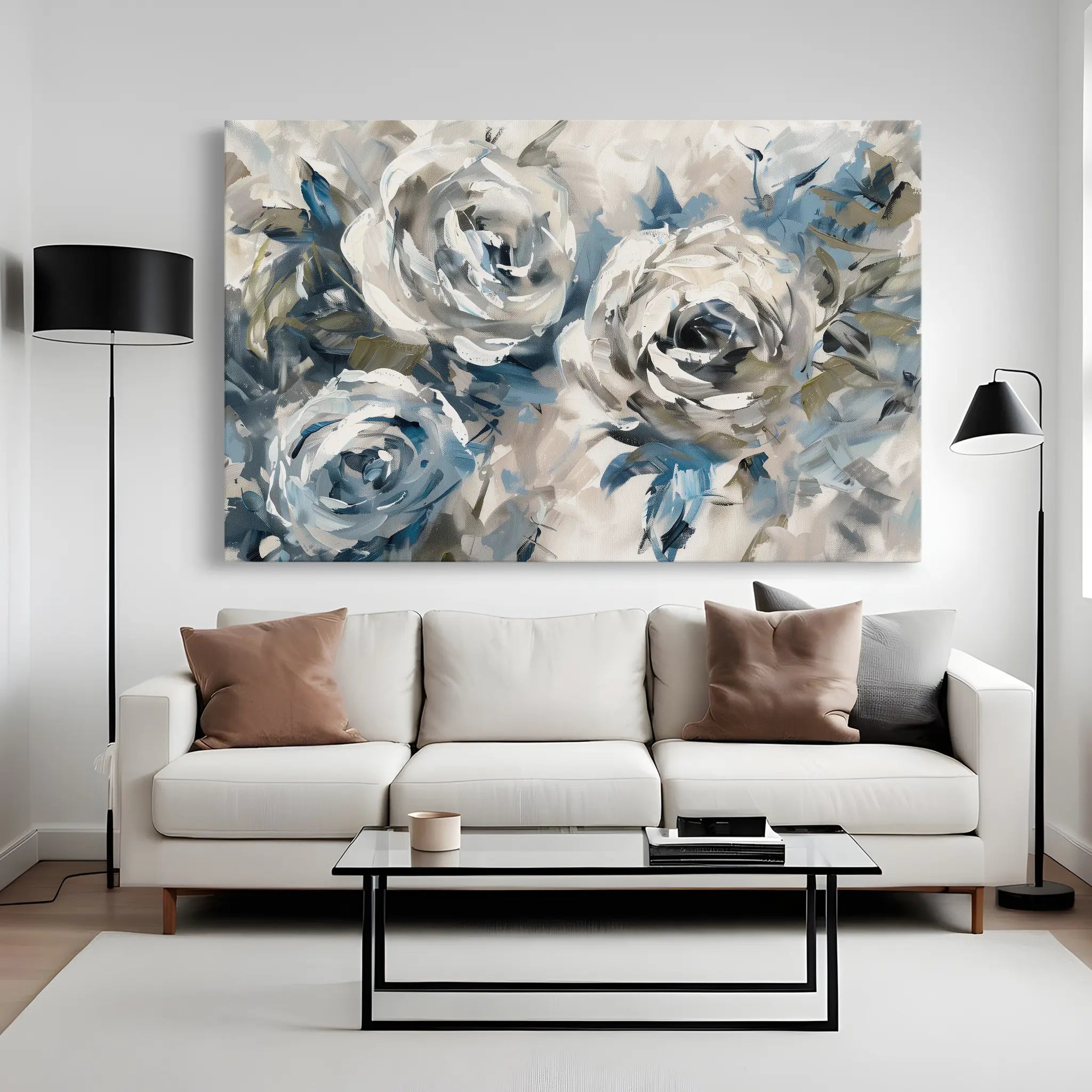 Floral Canvas Wall Art WAD744-F 90 x 60 cm / Stretched on hidden frame