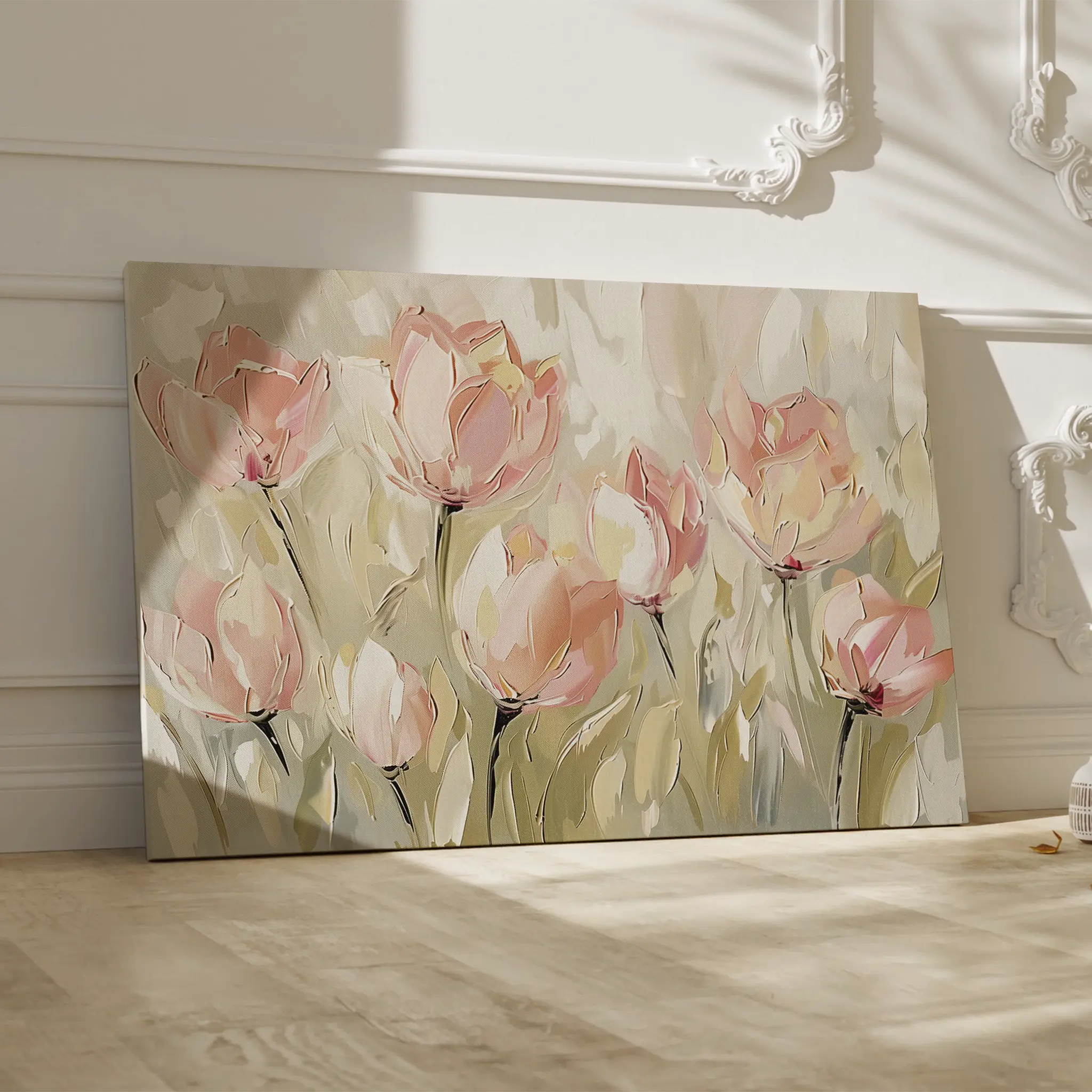 Floral Canvas Wall Art WAD745-F 90 x 60 cm / Stretched on hidden frame